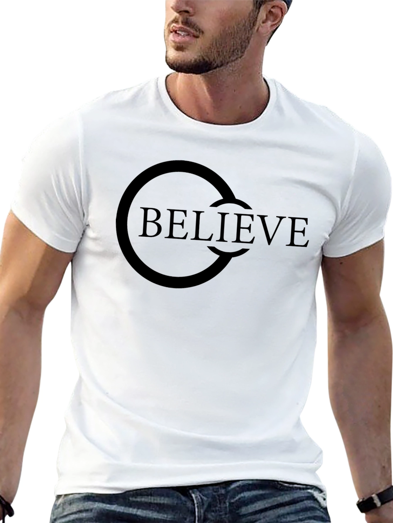 Believe Graphic Tee - Classic Black Cotton T-Shirt