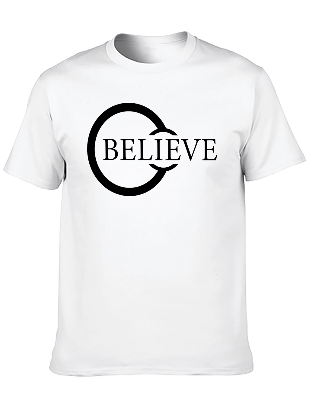 Believe Graphic Tee - Classic Black Cotton T-Shirt
