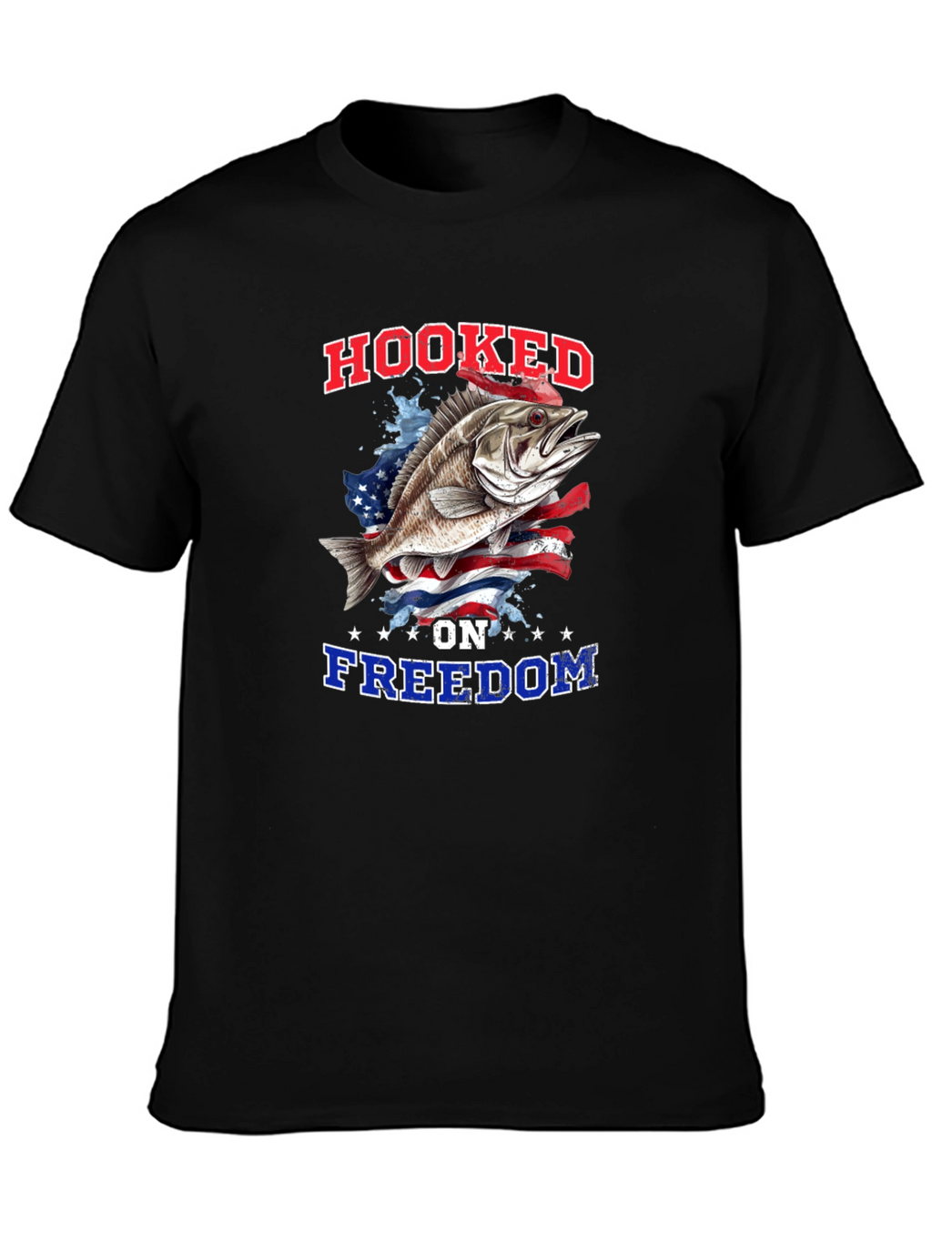 Hooked on Freedom Graphic T-Shirt