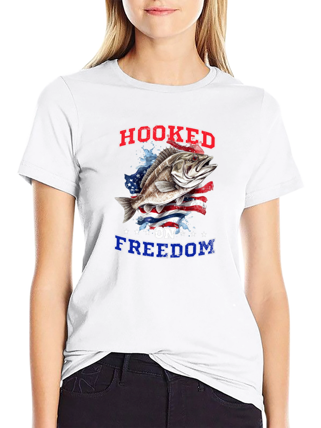 Hooked on Freedom Graphic T-Shirt