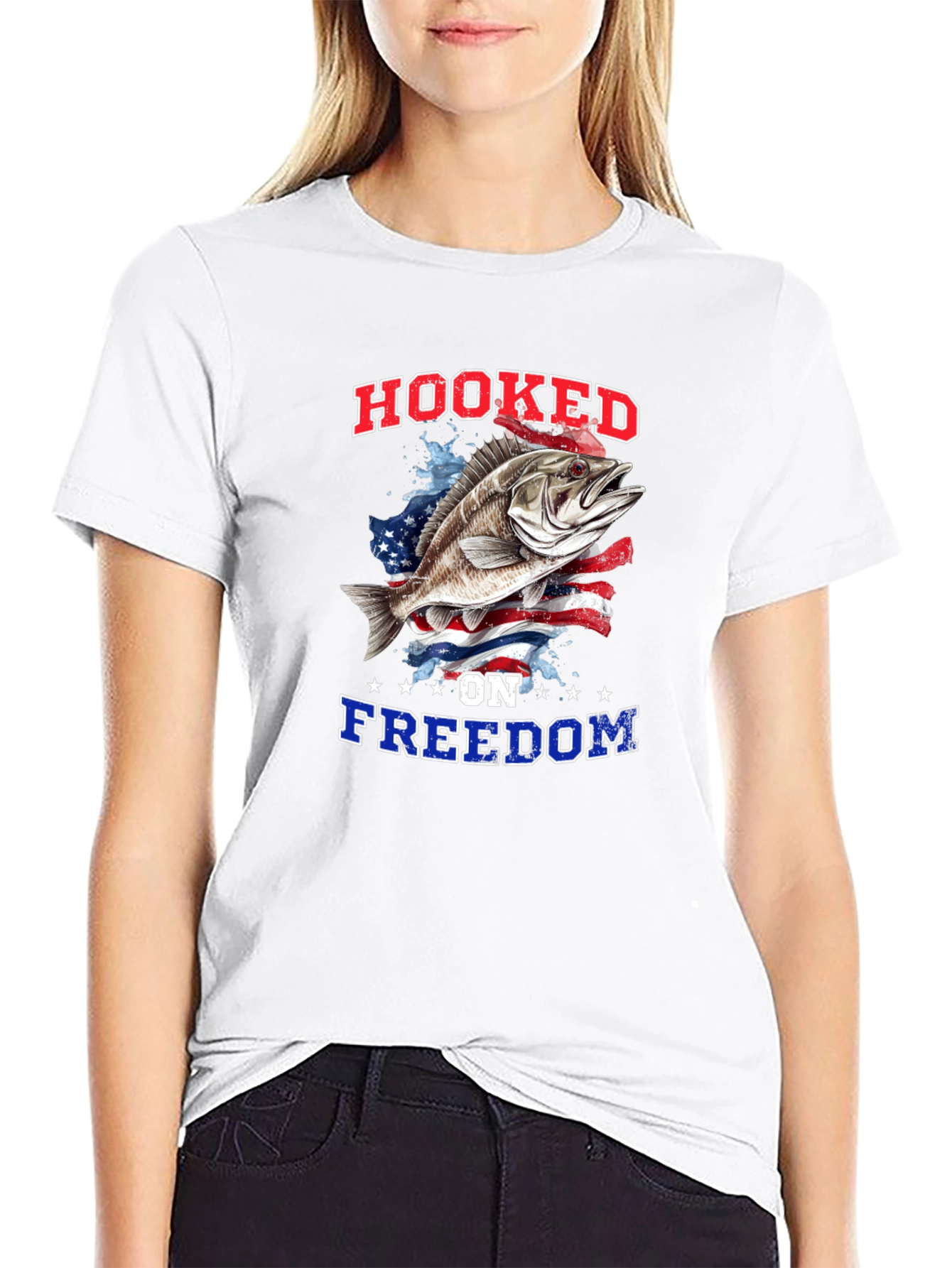 Hooked on Freedom Graphic T-Shirt