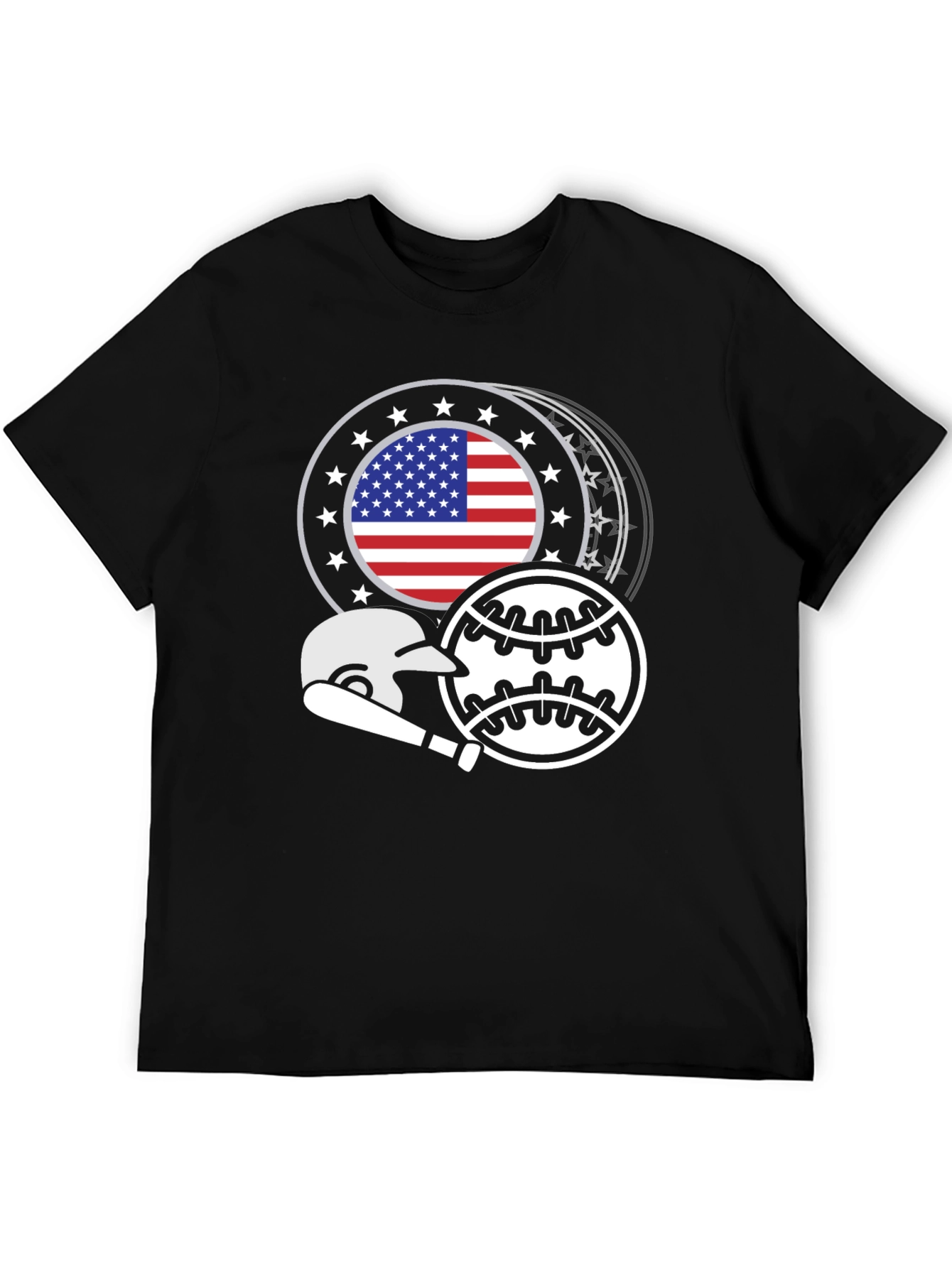 Patriotic Baseball Graphic Tee