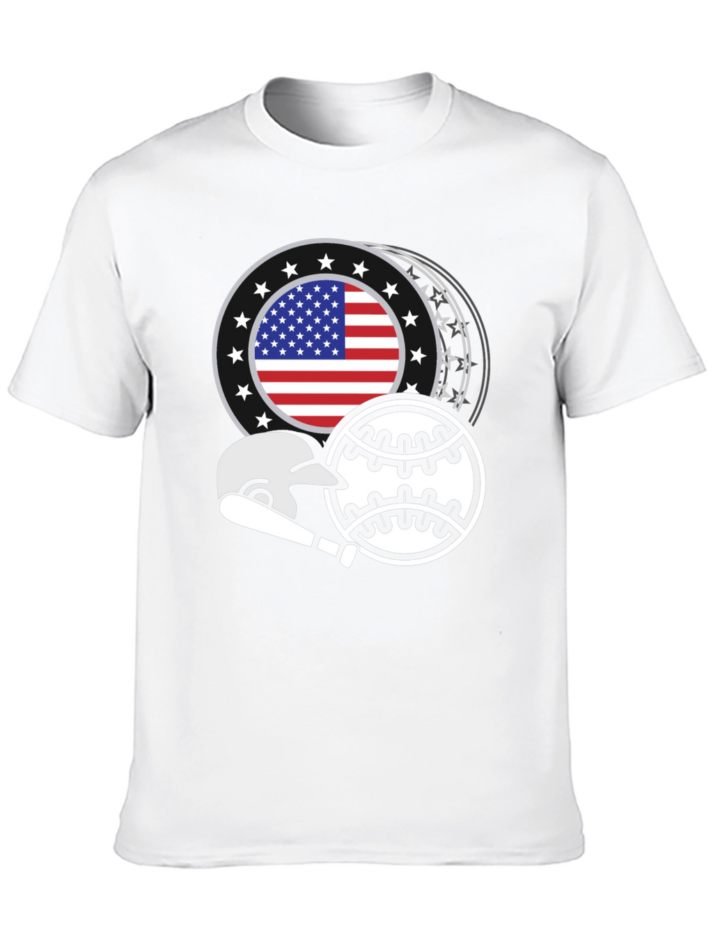 Patriotic Baseball Graphic Tee