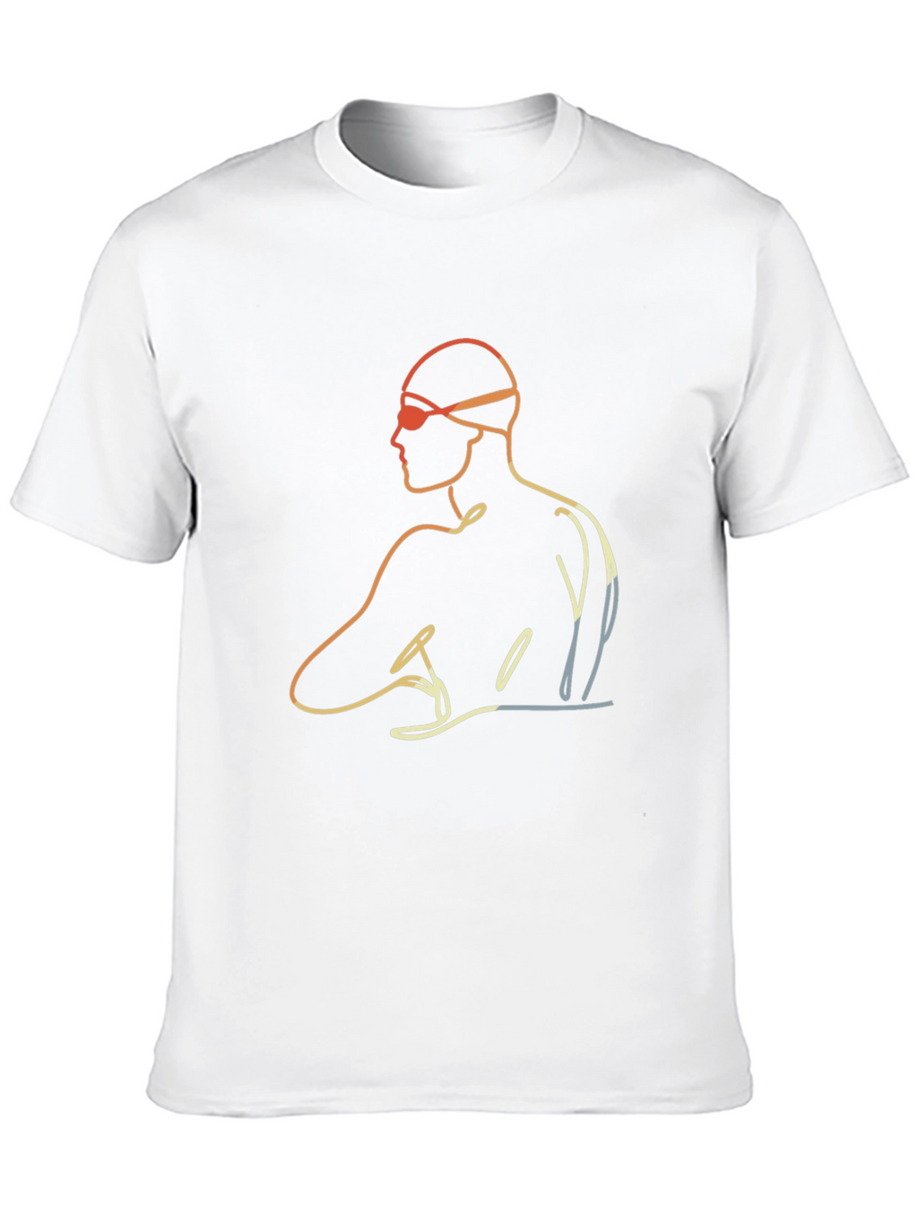 Swimmer Graphic Tee - Mens Black T-Shirt