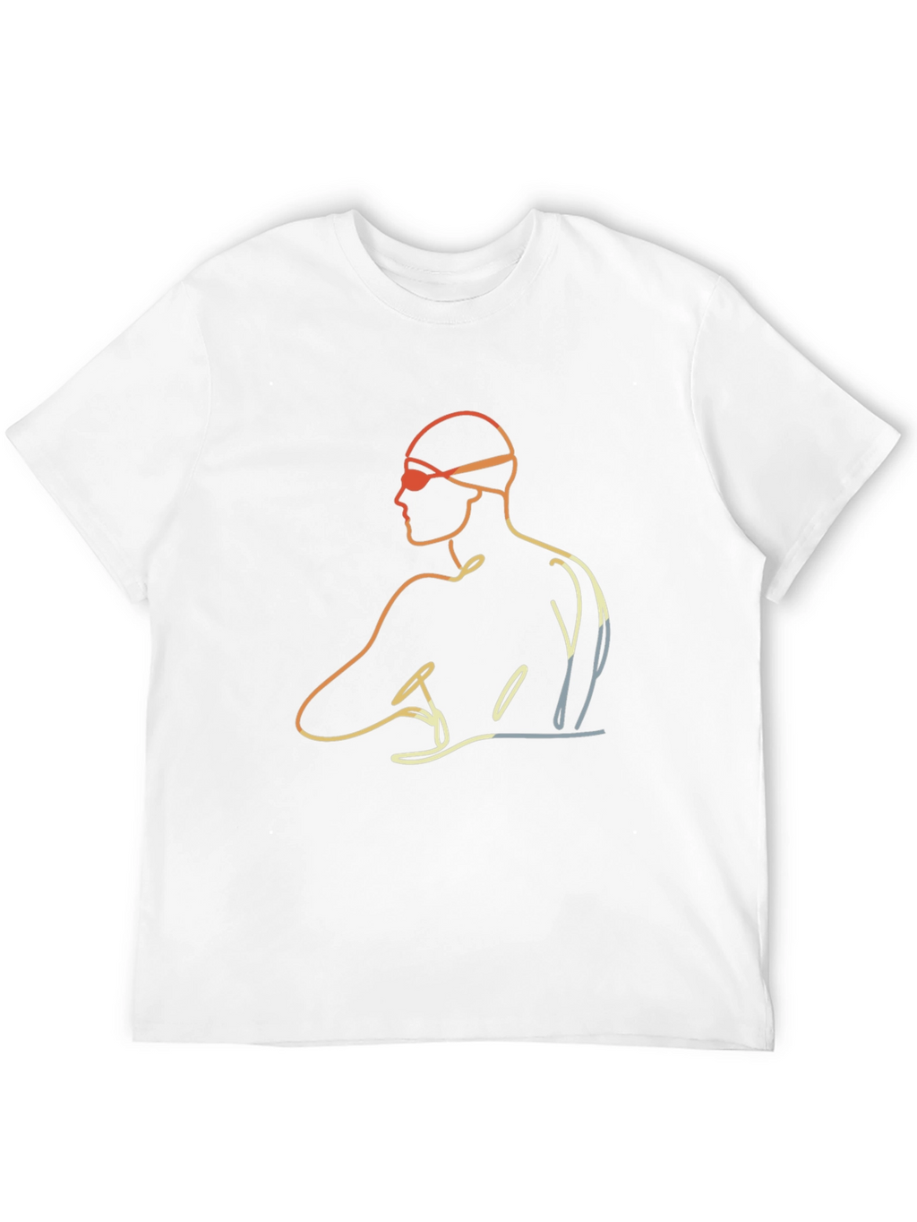 Swimmer Graphic Tee - Mens Black T-Shirt