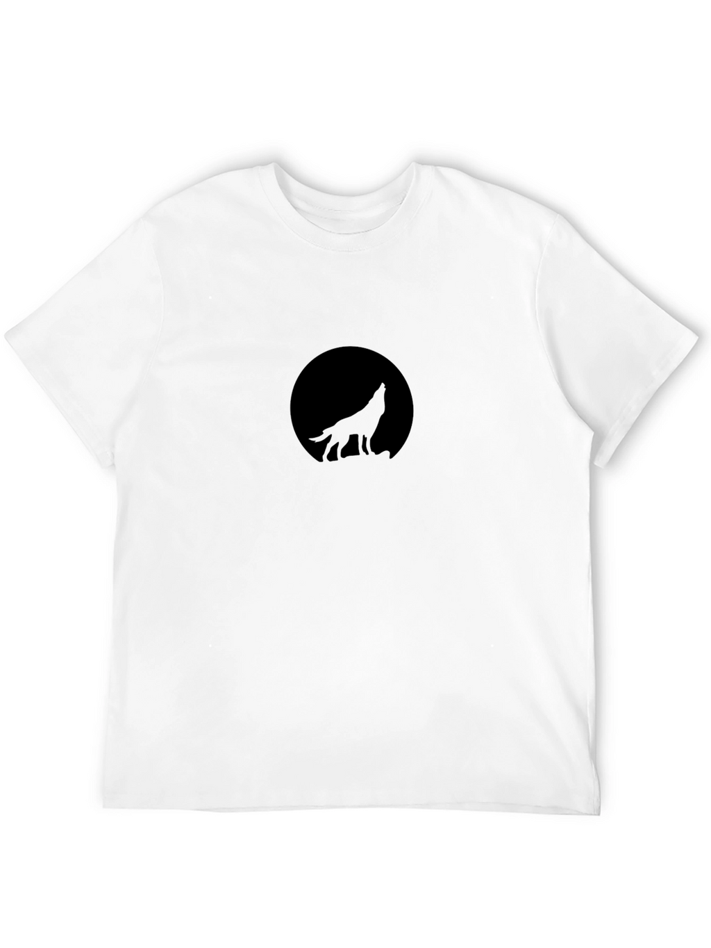 Black Wolf Silhouette T-Shirt