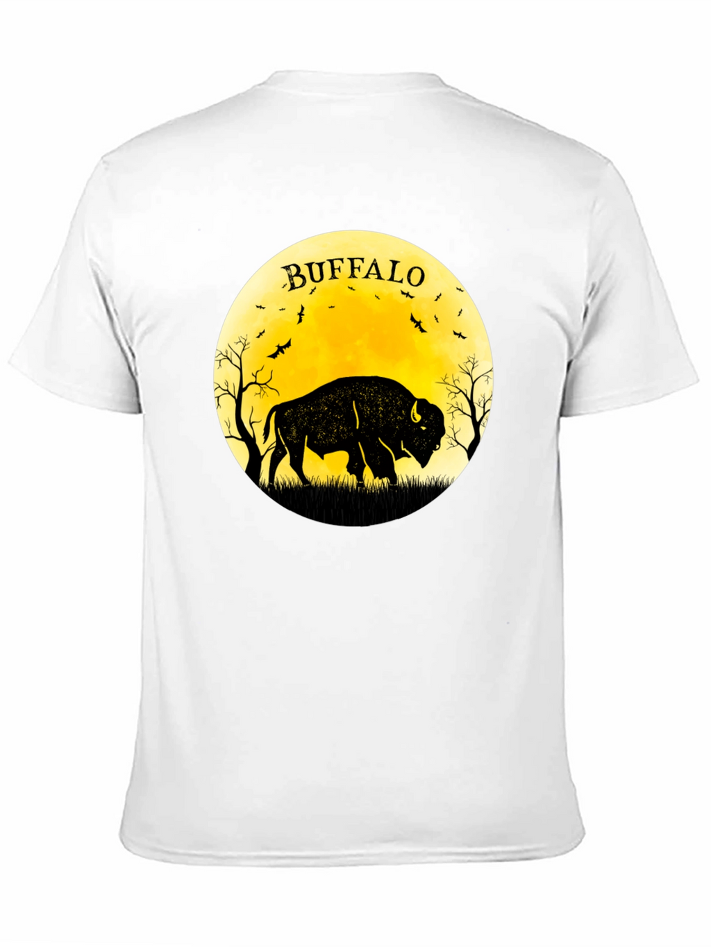Buffalo Moon Black Graphic T-Shirt