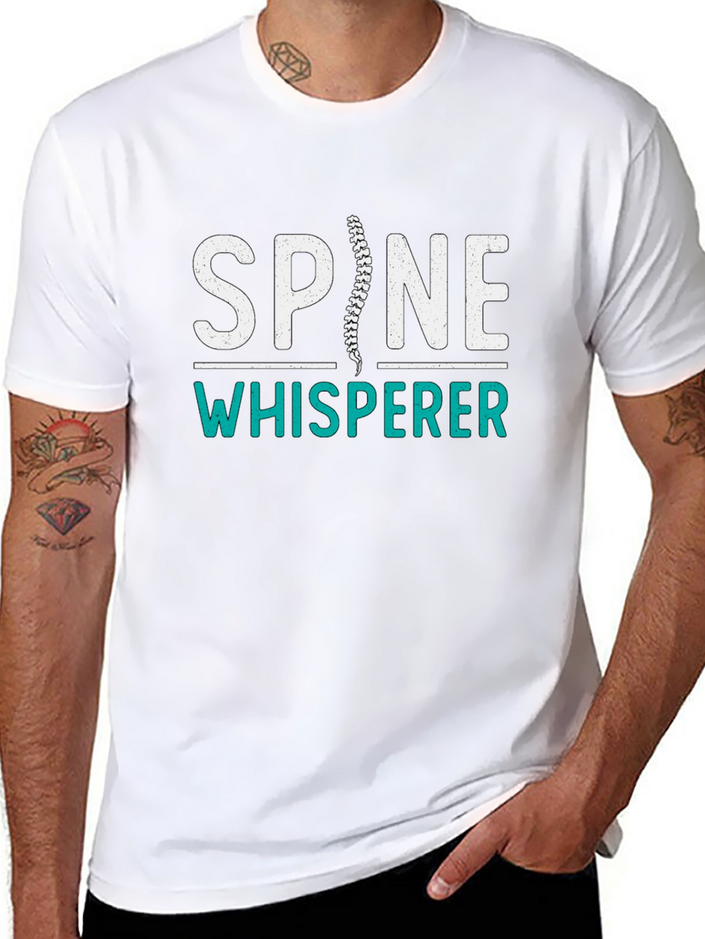 Spine Whisperer Graphic T-Shirt - Chiropractic Humor Tee