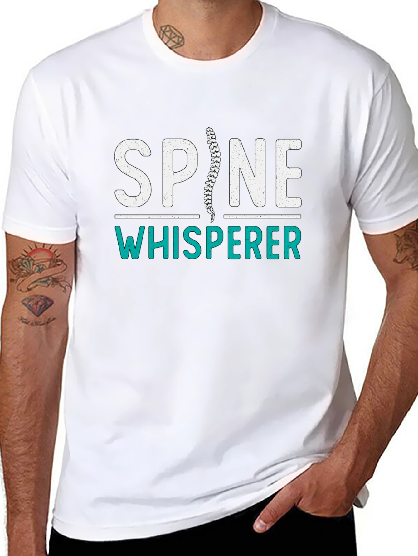Spine Whisperer Graphic T-Shirt - Chiropractic Humor Tee