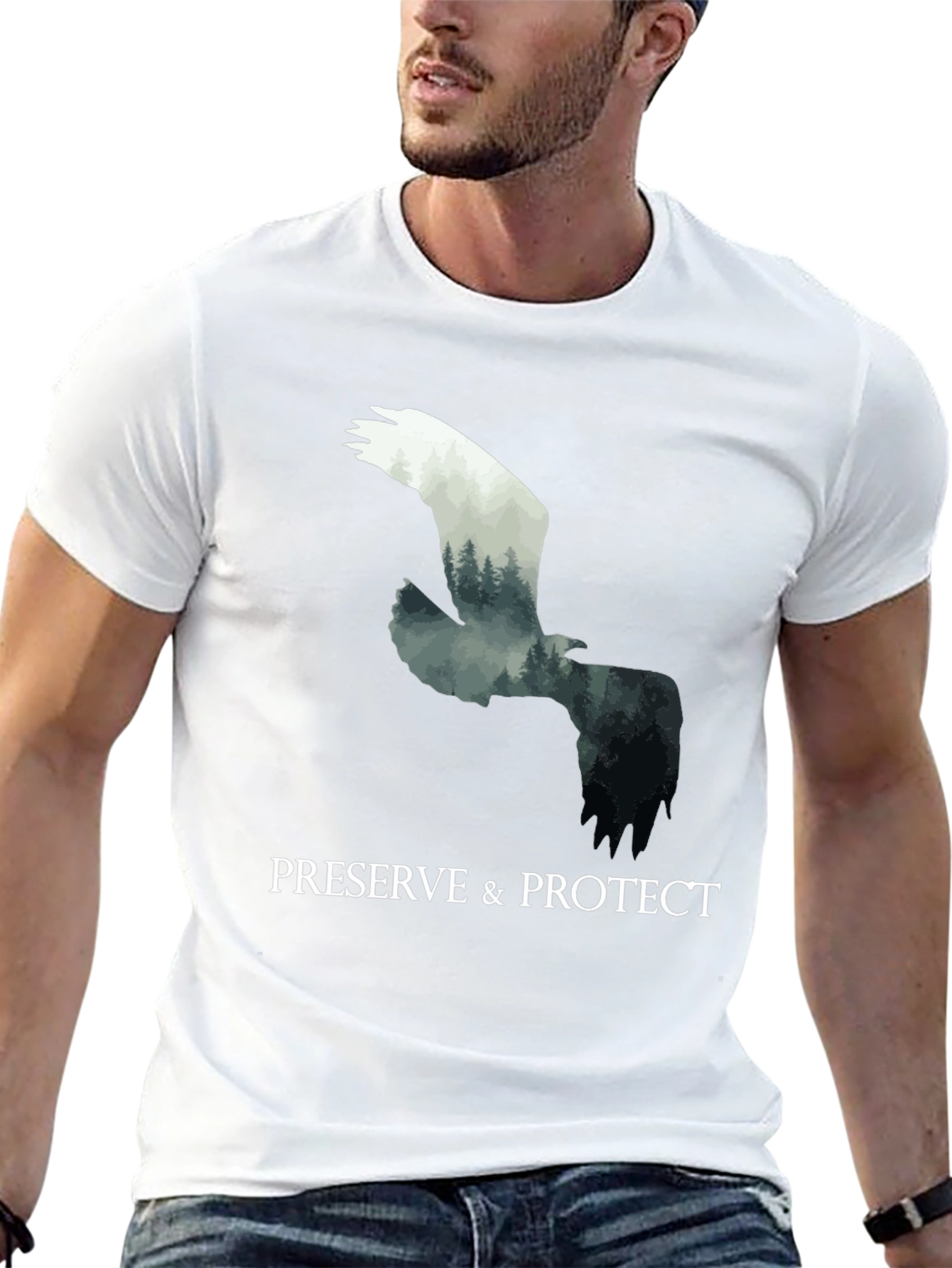 Preserve & Protect Eagle Graphic T-Shirt