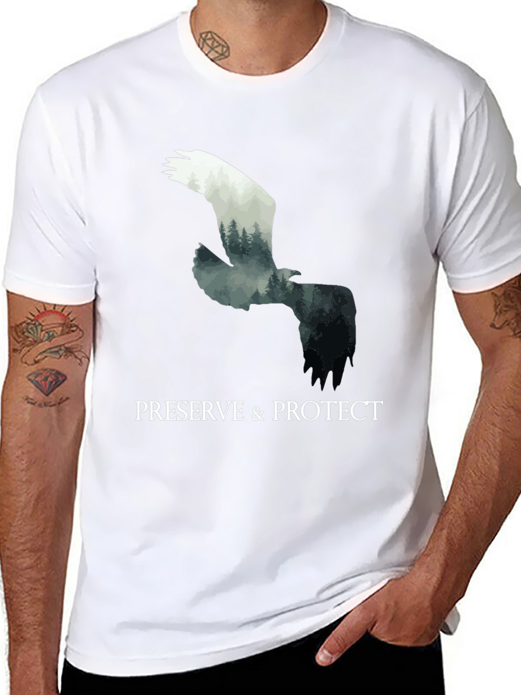 Preserve & Protect Eagle Graphic T-Shirt