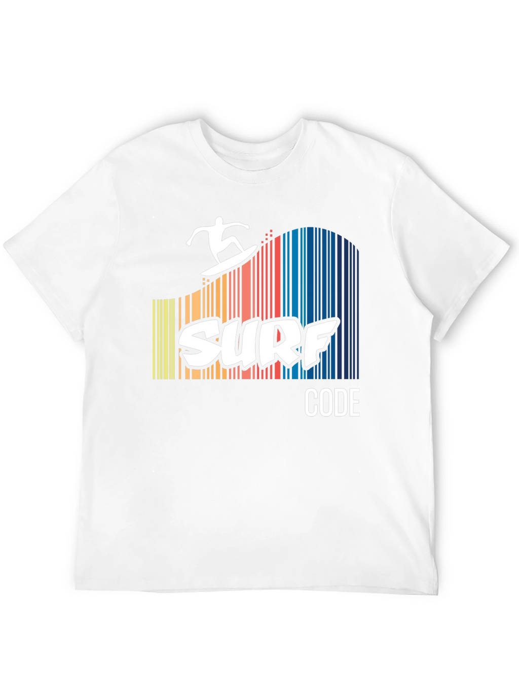 Surf Code Graphic Tee - Black Cotton T-Shirt