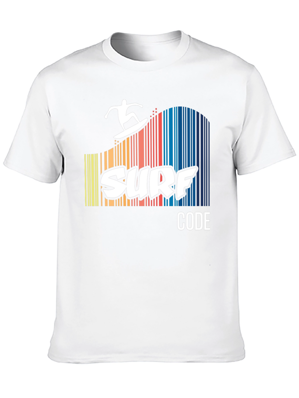 Surf Code Graphic Tee - Black Cotton T-Shirt