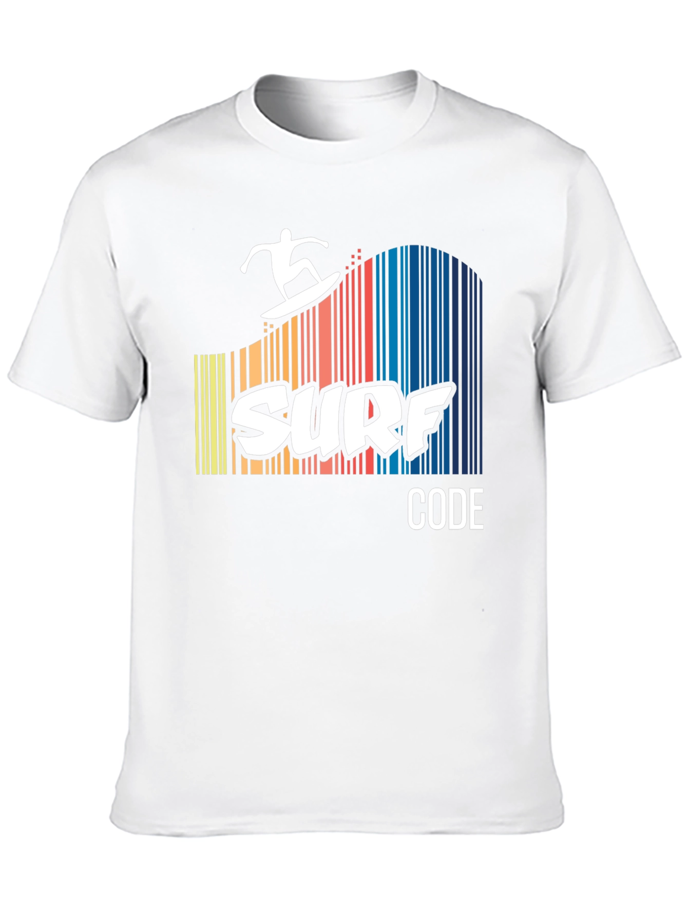 Surf Code Graphic Tee - Black Cotton T-Shirt