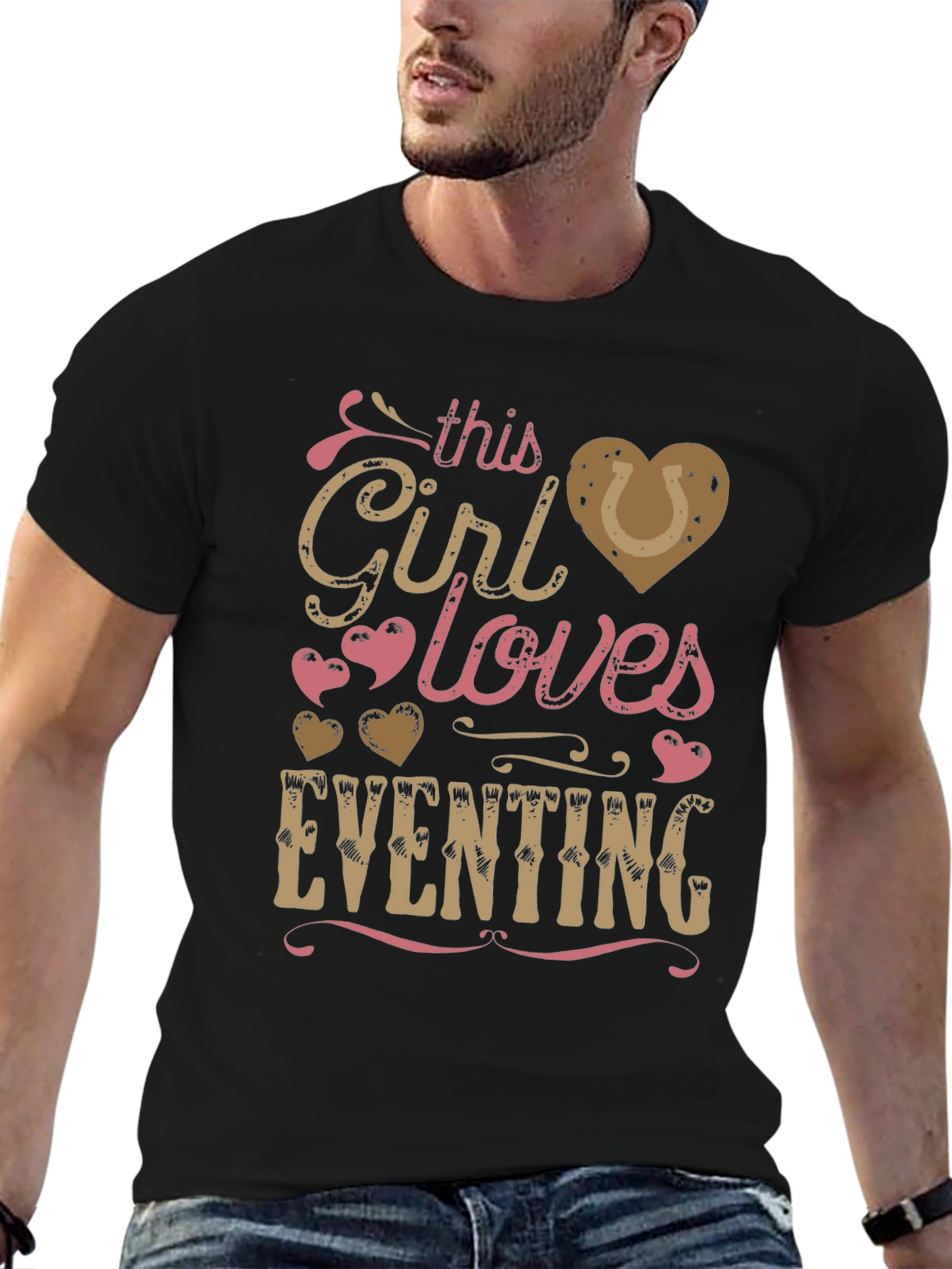 Girl Loves Eventing T-Shirt - Equestrian Gift