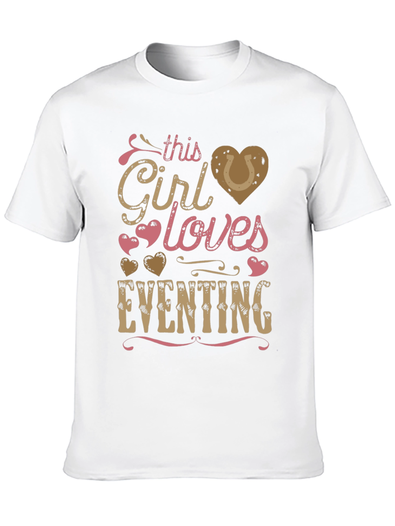 Girl Loves Eventing T-Shirt - Equestrian Gift