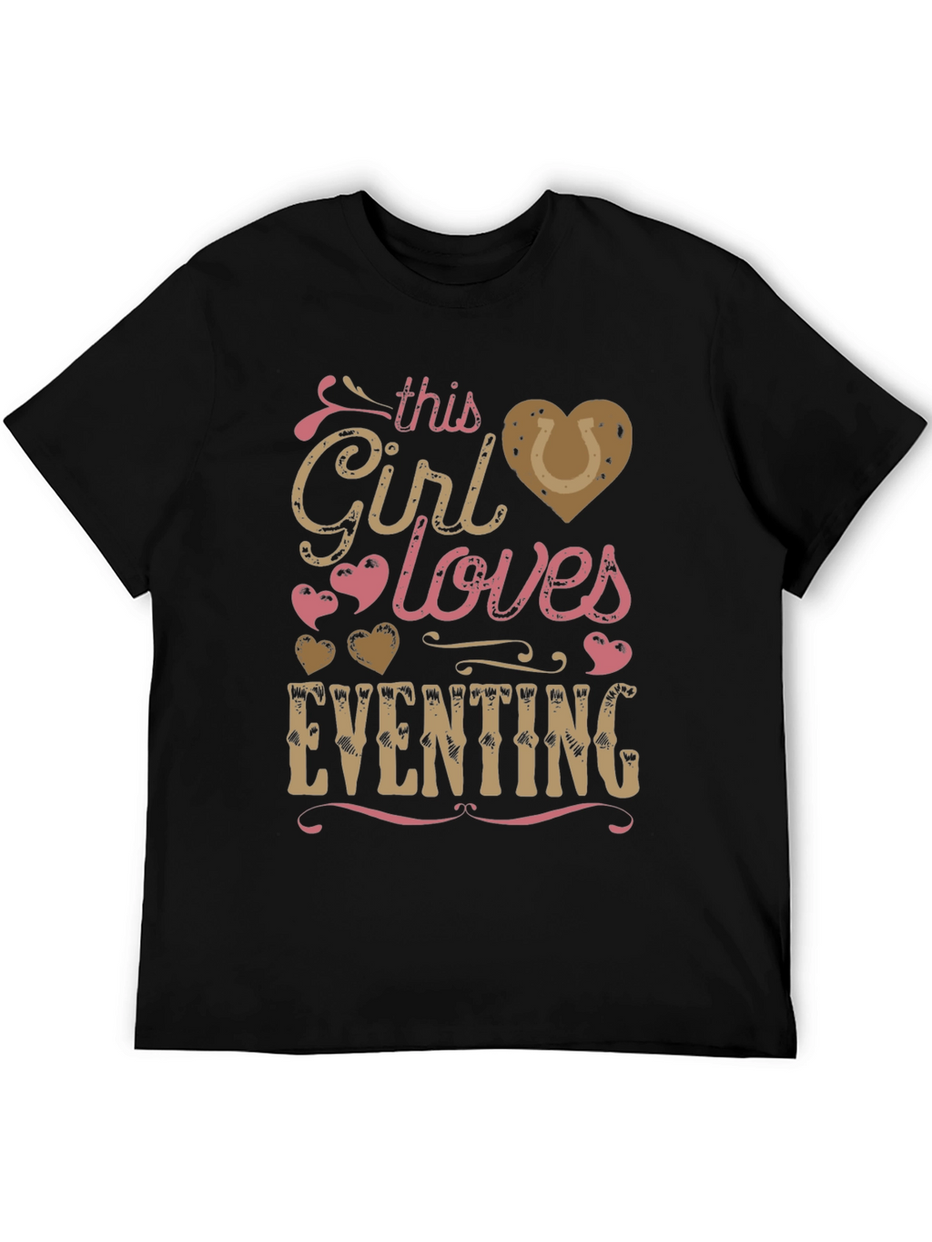 Girl Loves Eventing T-Shirt - Equestrian Gift