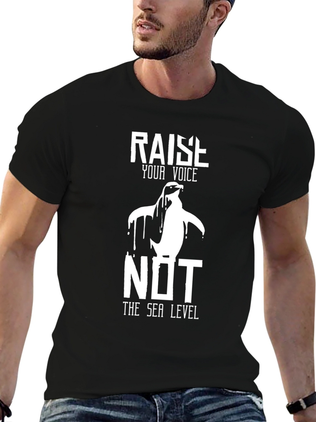 Raise Your Voice Penguin Graphic Tee