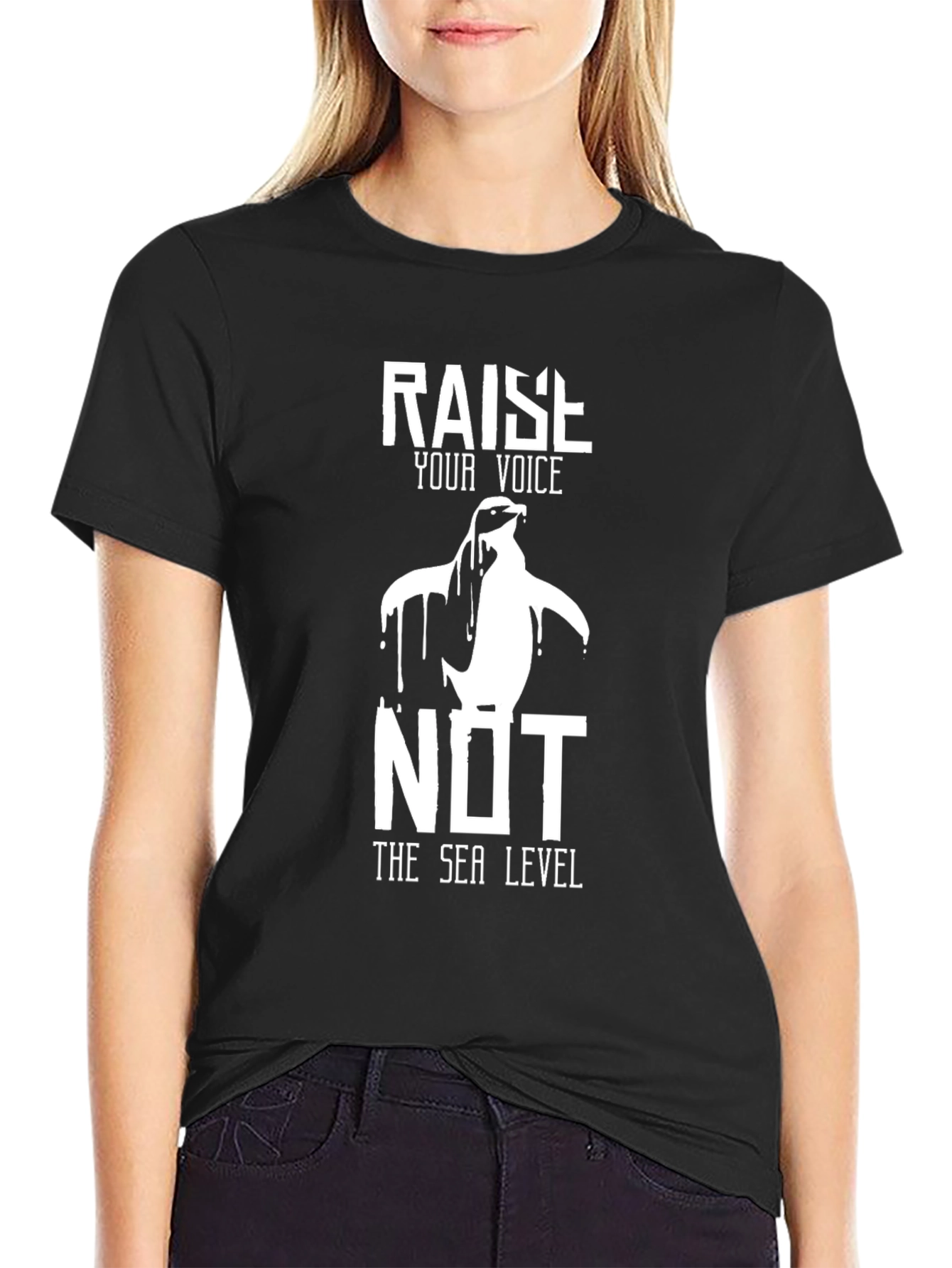 Raise Your Voice Penguin Graphic Tee