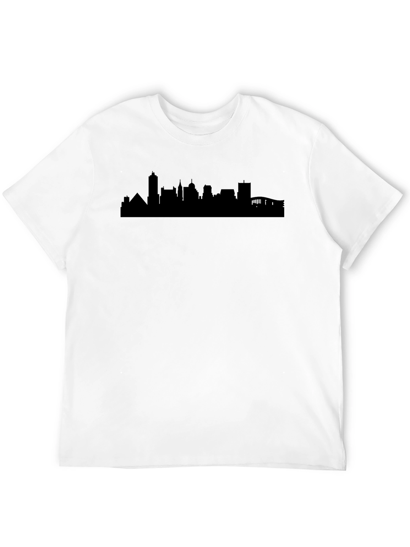 Cityscape Silhouette Black T-Shirt - Urban Style