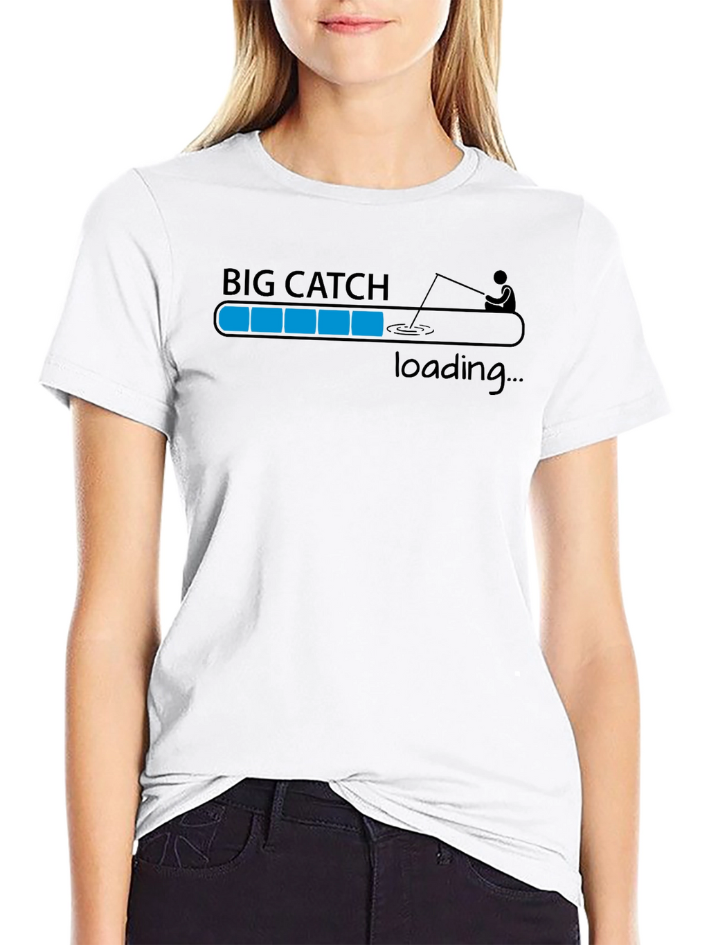 Big Catch Loading T-Shirt - Fishing Humor Tee