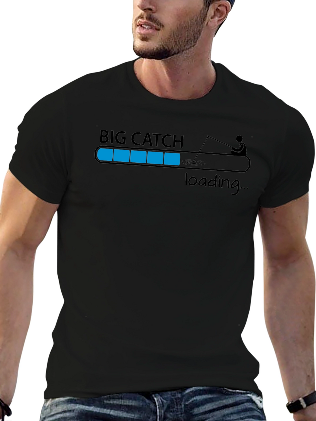 Big Catch Loading T-Shirt - Fishing Humor Tee