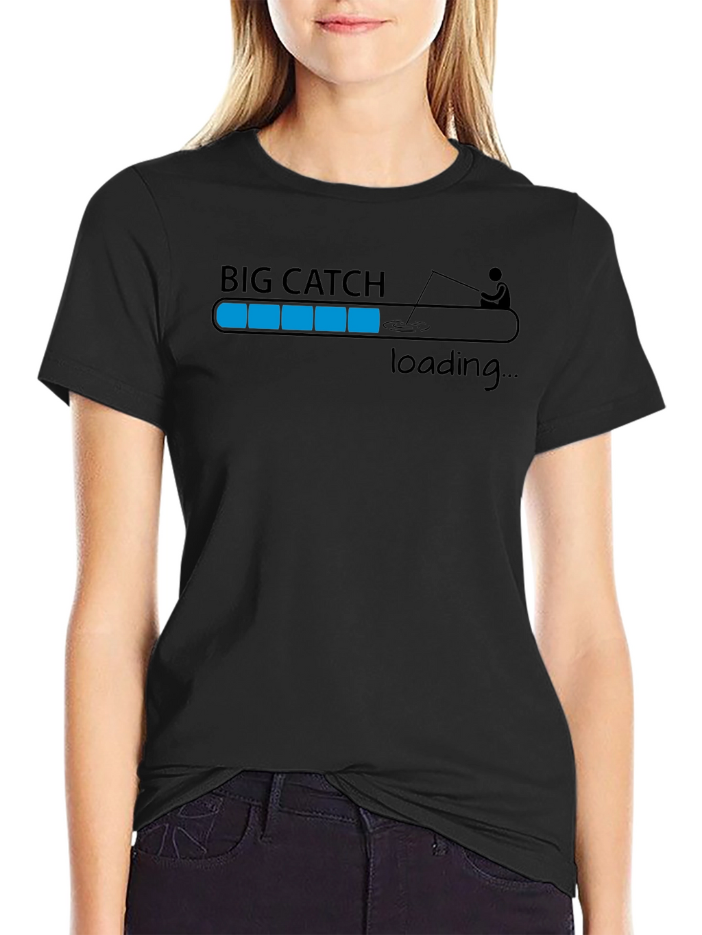 Big Catch Loading T-Shirt - Fishing Humor Tee