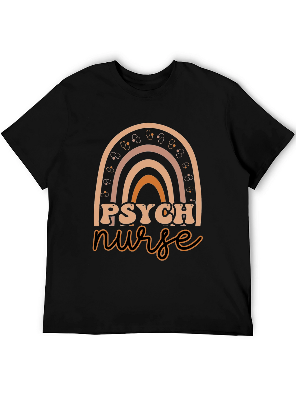 Psych Nurse Rainbow Graphic Tee