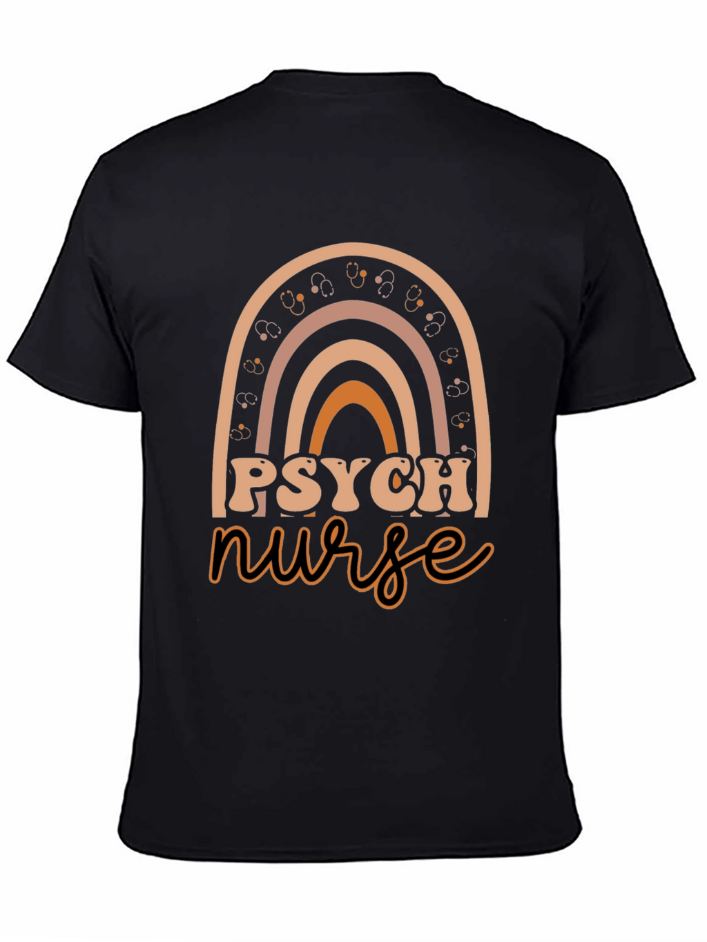 Psych Nurse Rainbow Graphic Tee