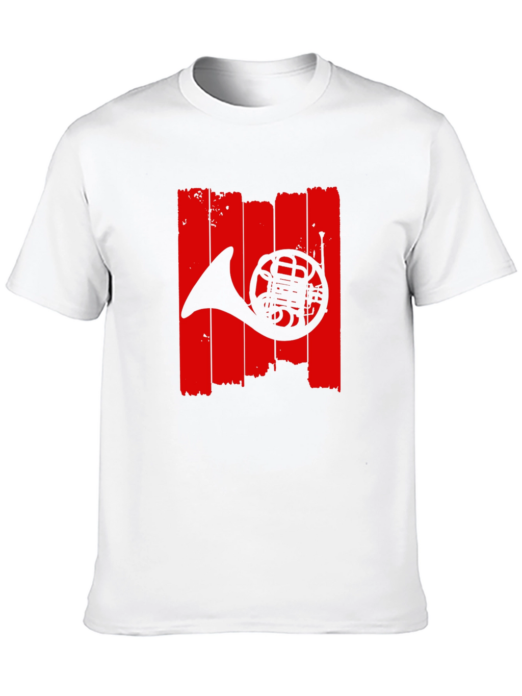 French Horn Graphic T-Shirt - Music Lover Tee