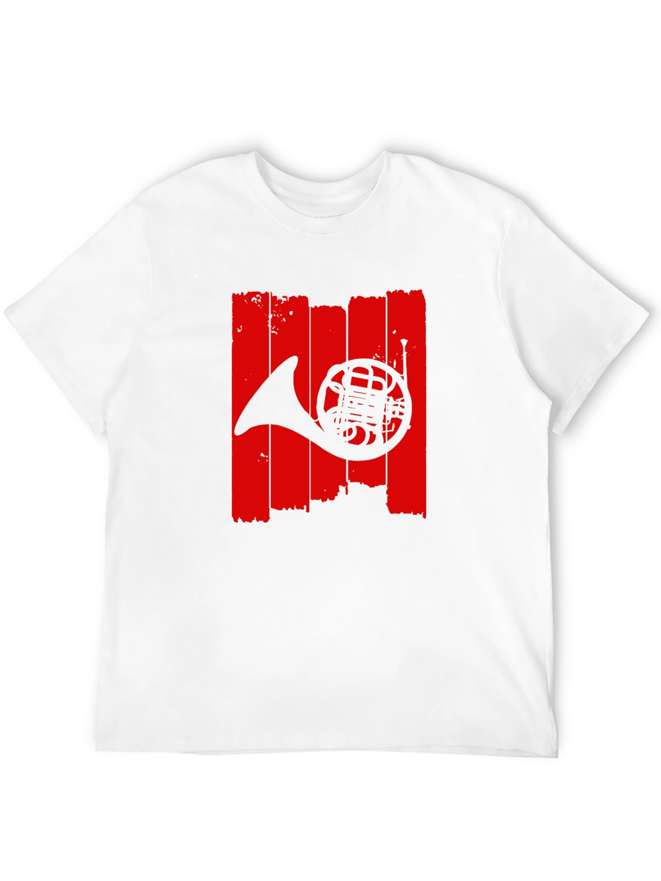 French Horn Graphic T-Shirt - Music Lover Tee