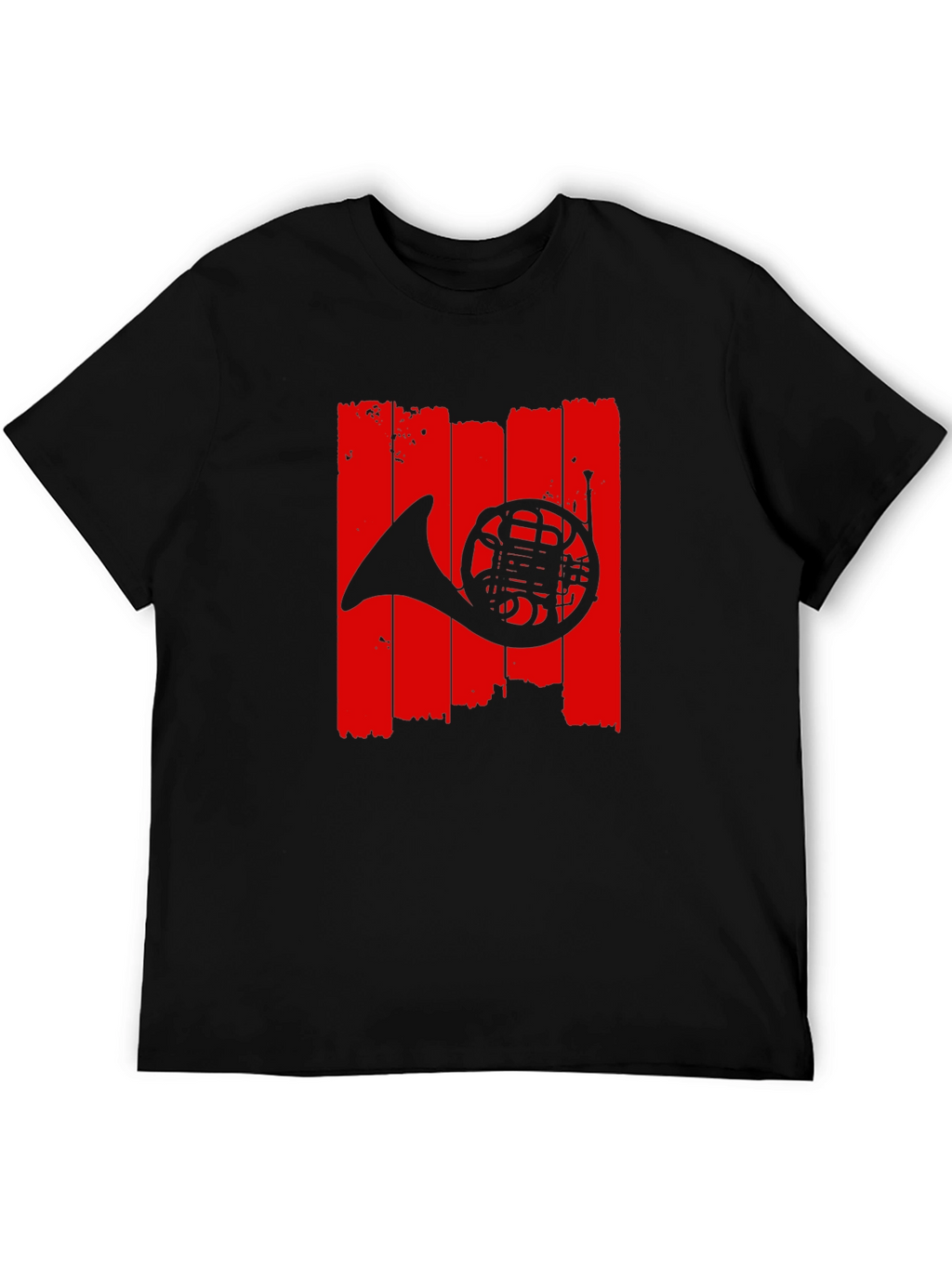 French Horn Graphic T-Shirt - Music Lover Tee