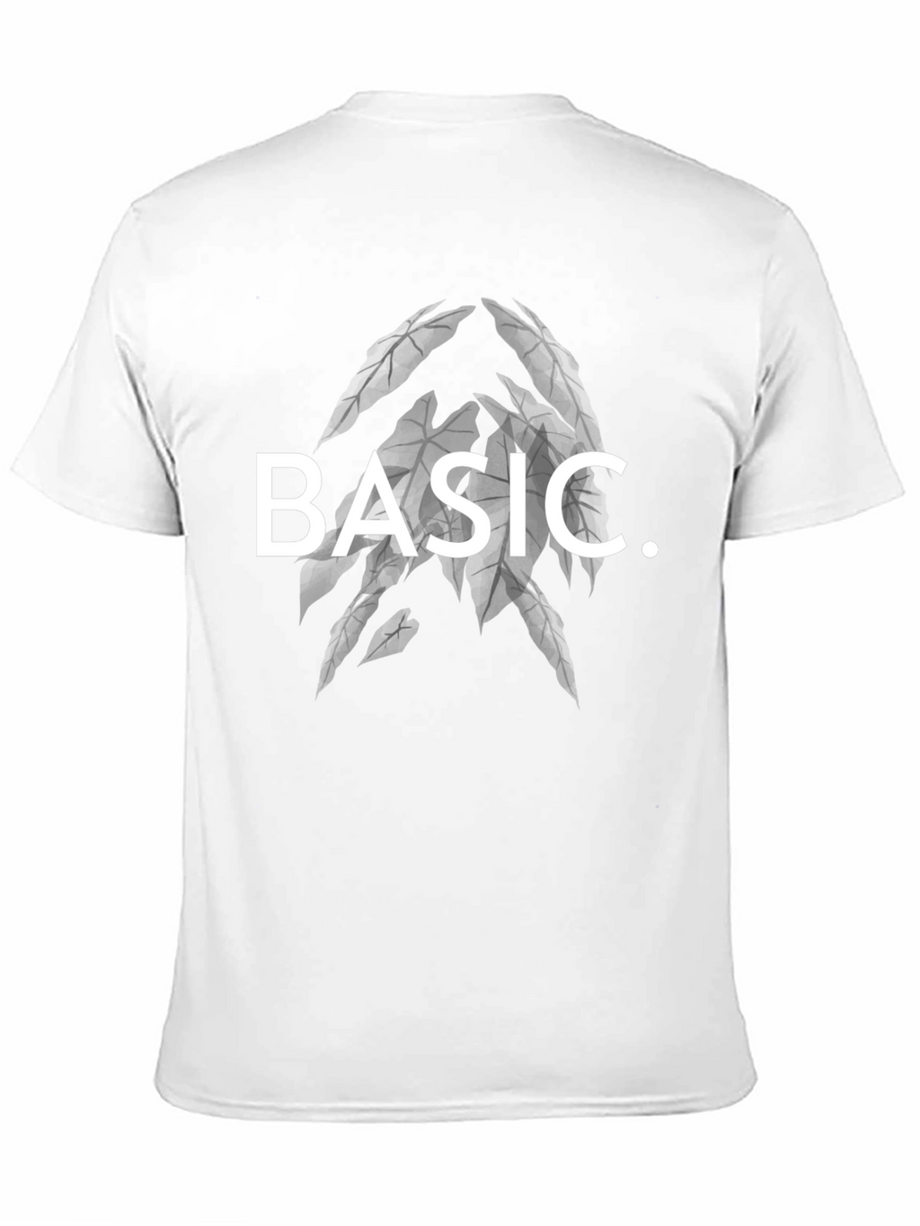 Mens Basic Graphic Print Black T-Shirt