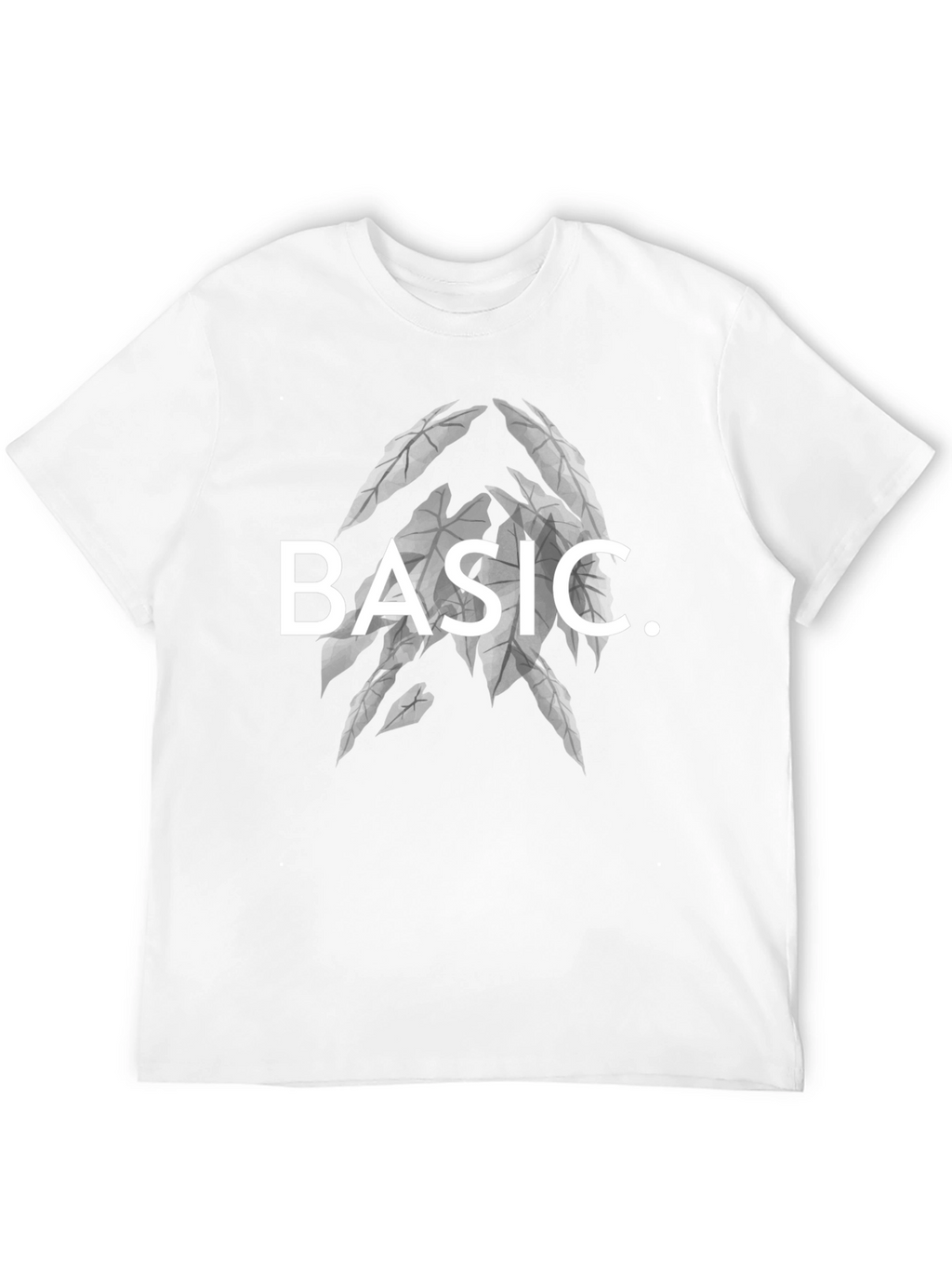 Mens Basic Graphic Print Black T-Shirt