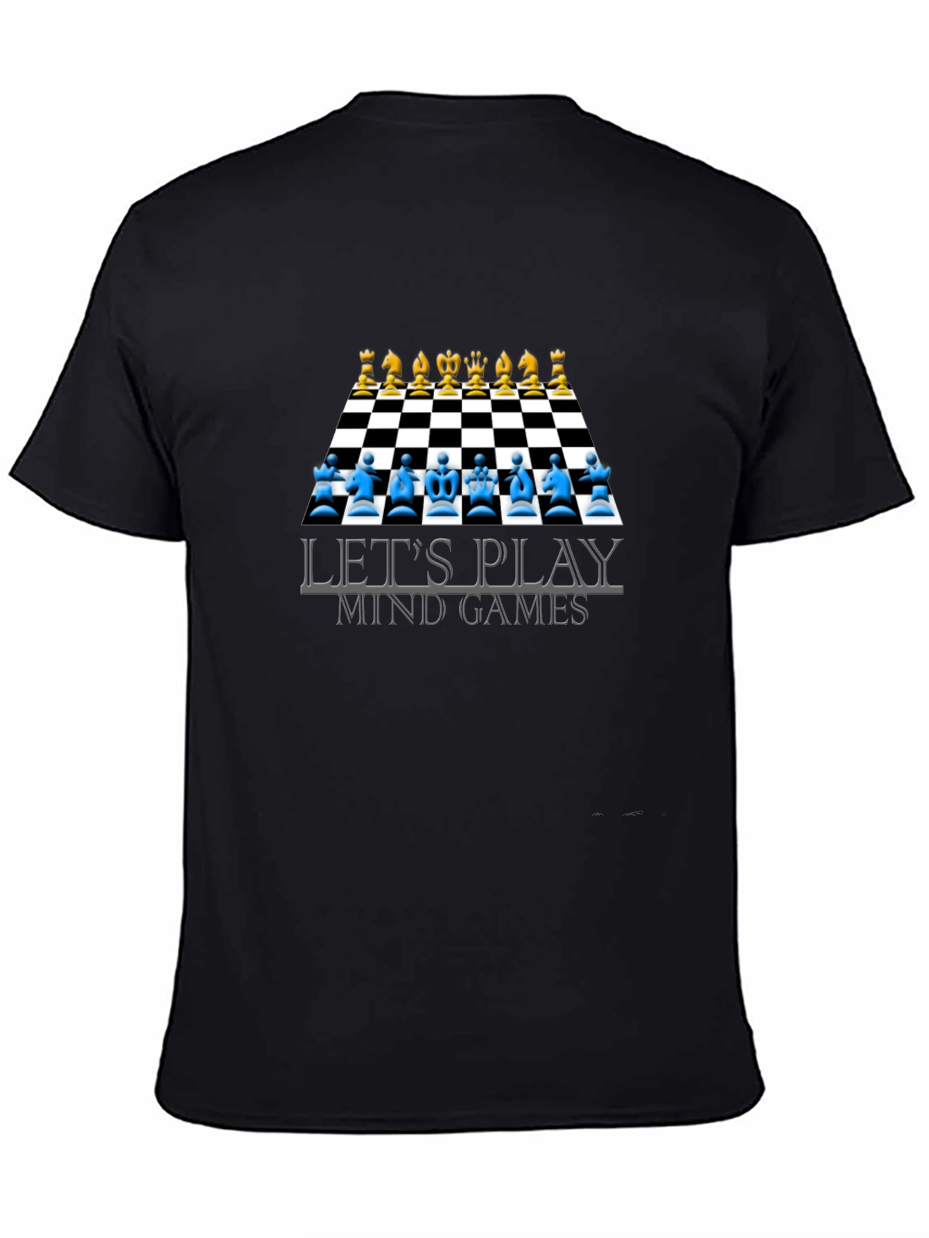 Lets Play Mind Games T-Shirt Chess Design