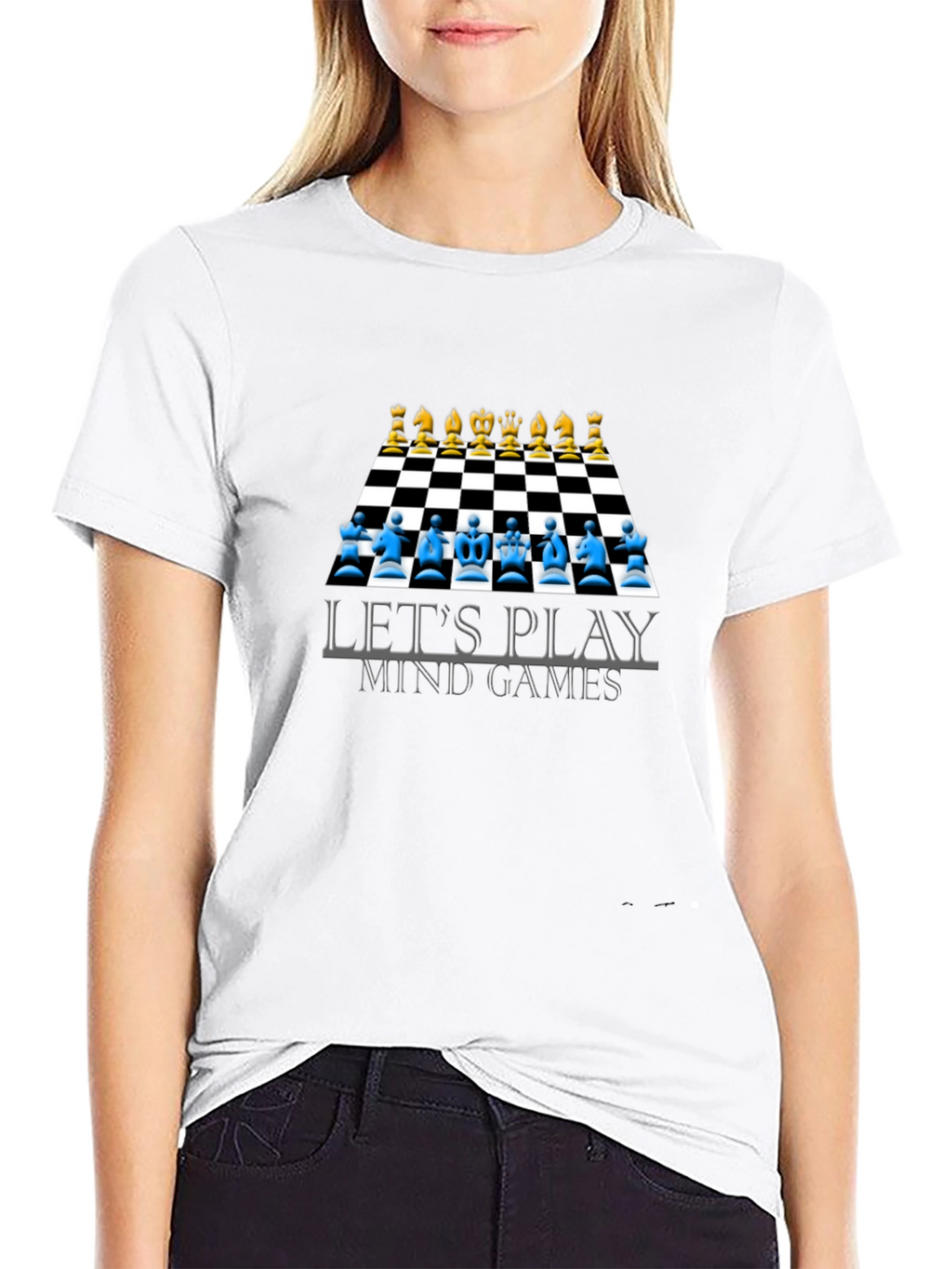 Lets Play Mind Games T-Shirt Chess Design