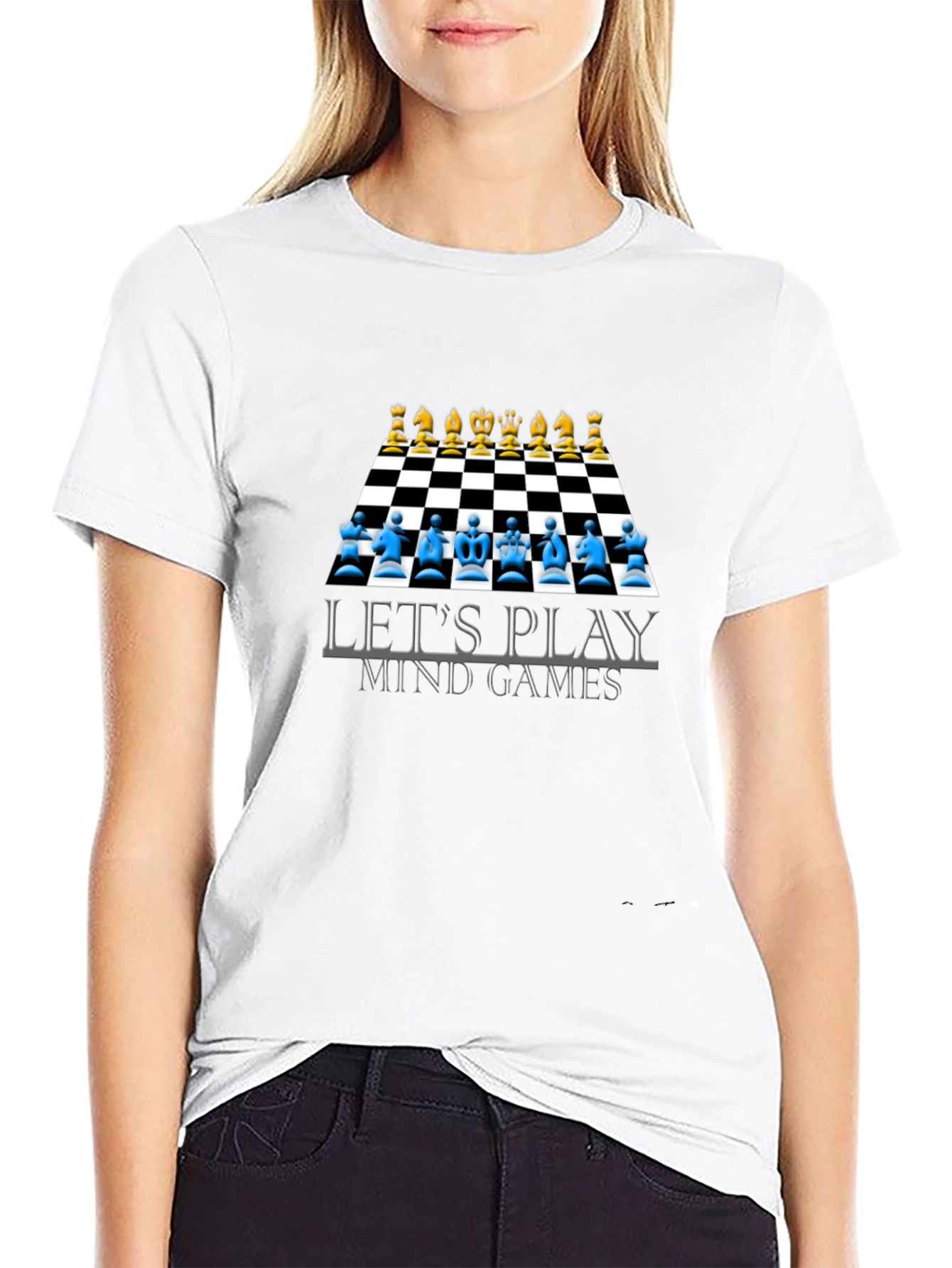 Lets Play Mind Games T-Shirt Chess Design