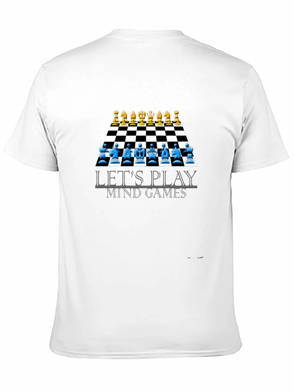 Lets Play Mind Games T-Shirt Chess Design