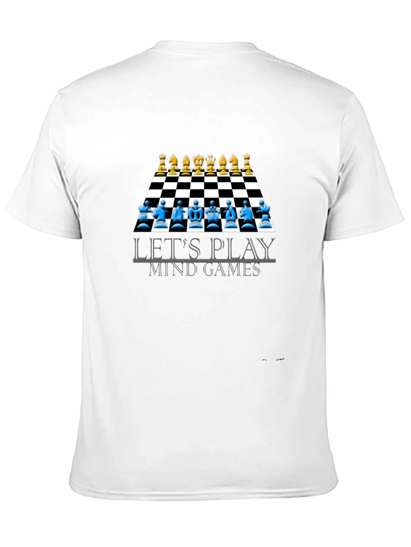 Lets Play Mind Games T-Shirt Chess Design