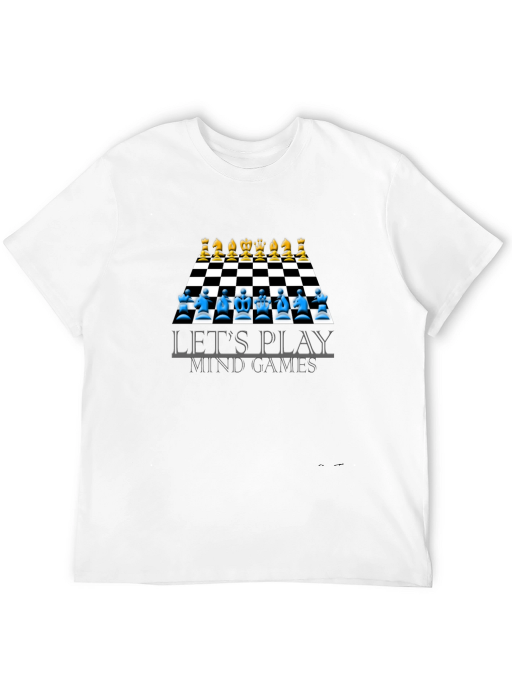 Lets Play Mind Games T-Shirt Chess Design