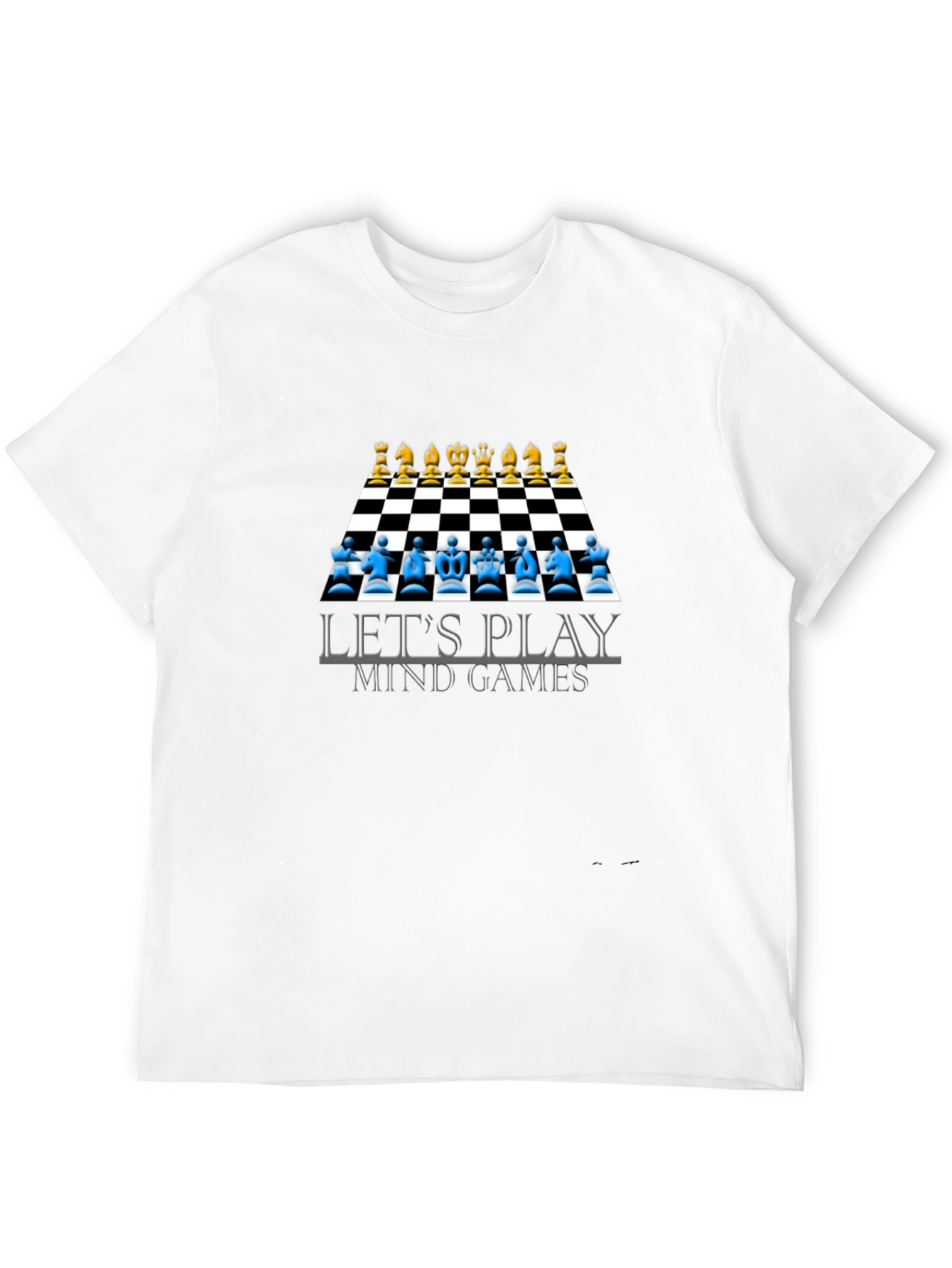 Lets Play Mind Games T-Shirt Chess Design
