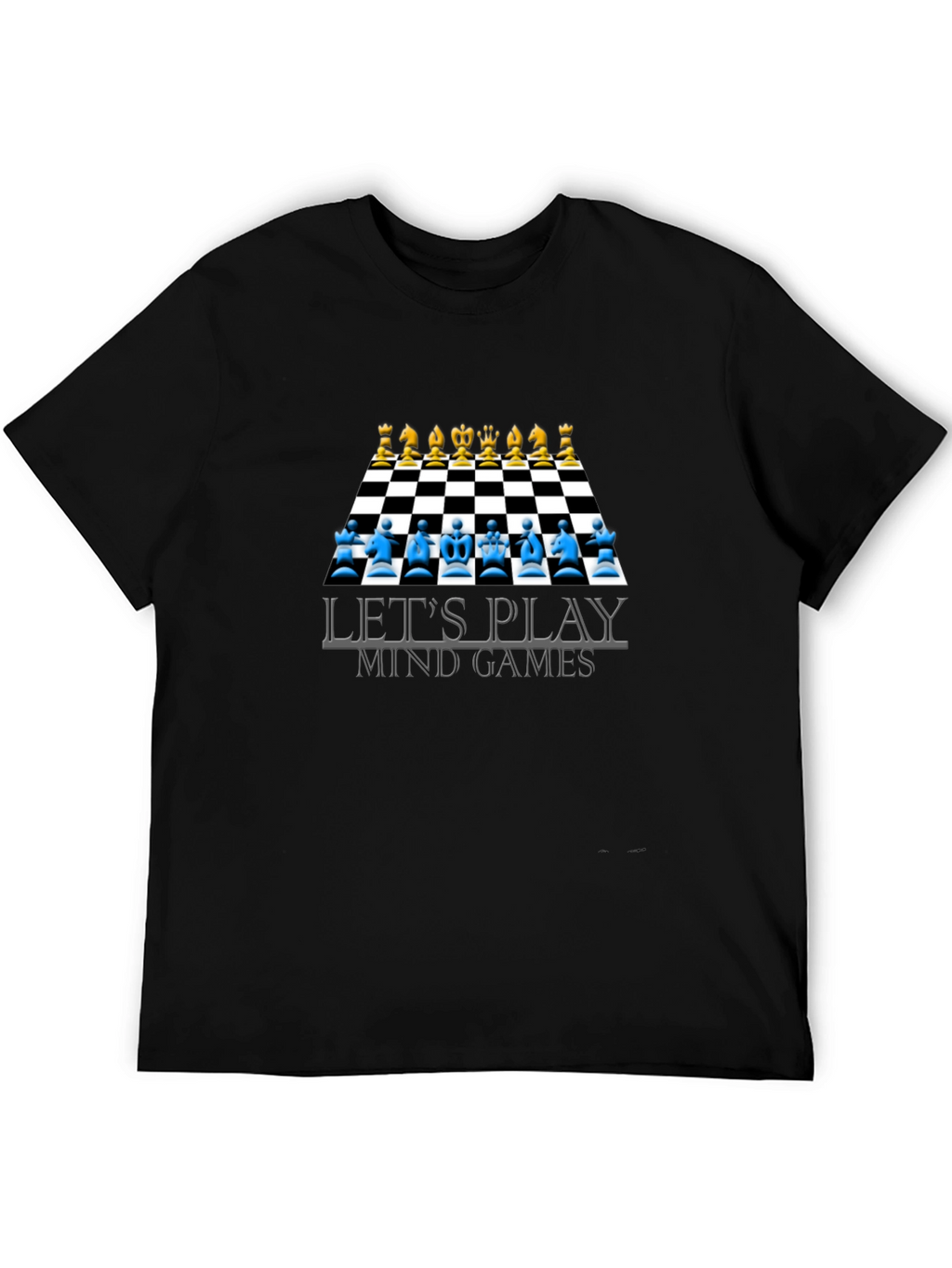 Lets Play Mind Games T-Shirt Chess Design