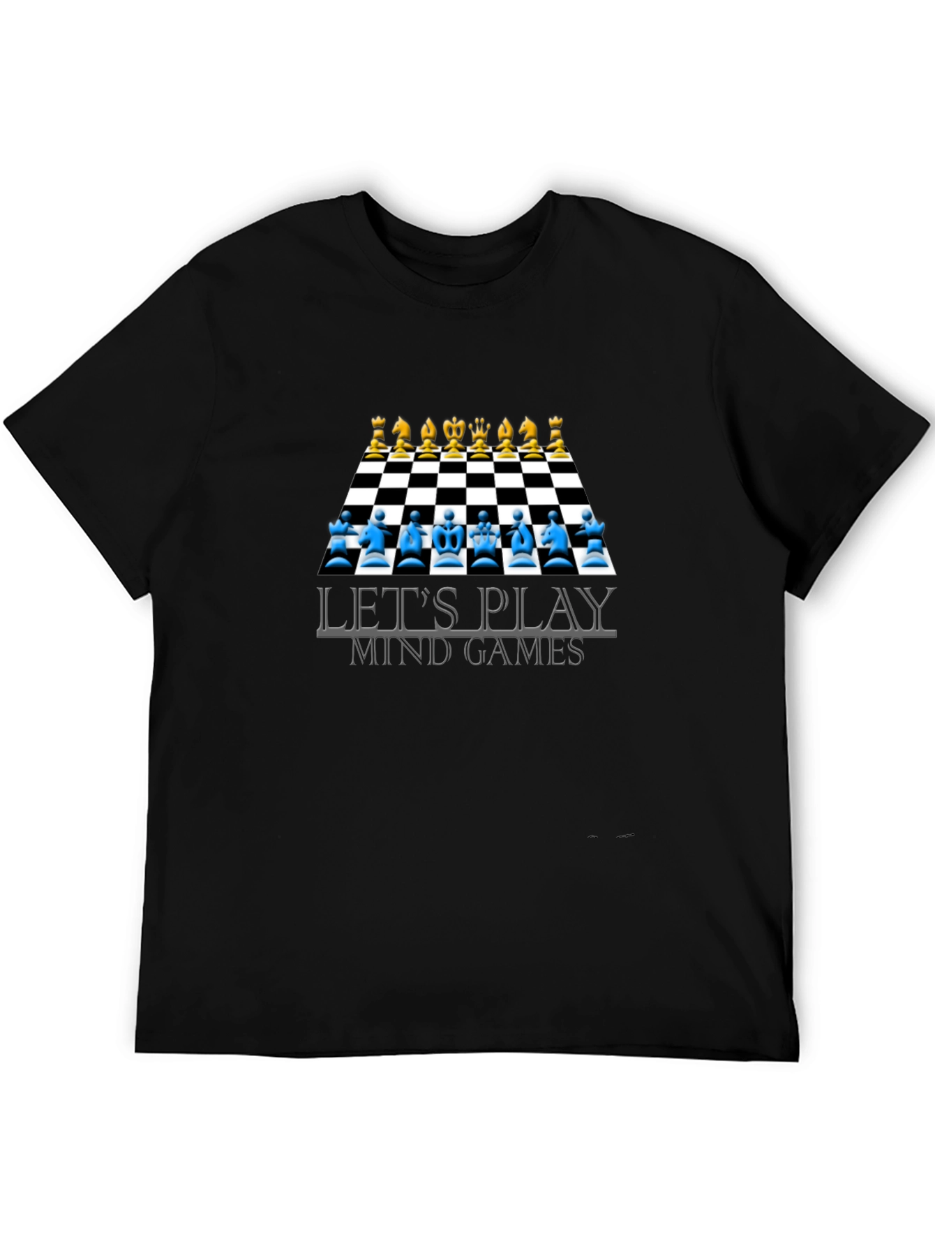 Lets Play Mind Games T-Shirt Chess Design