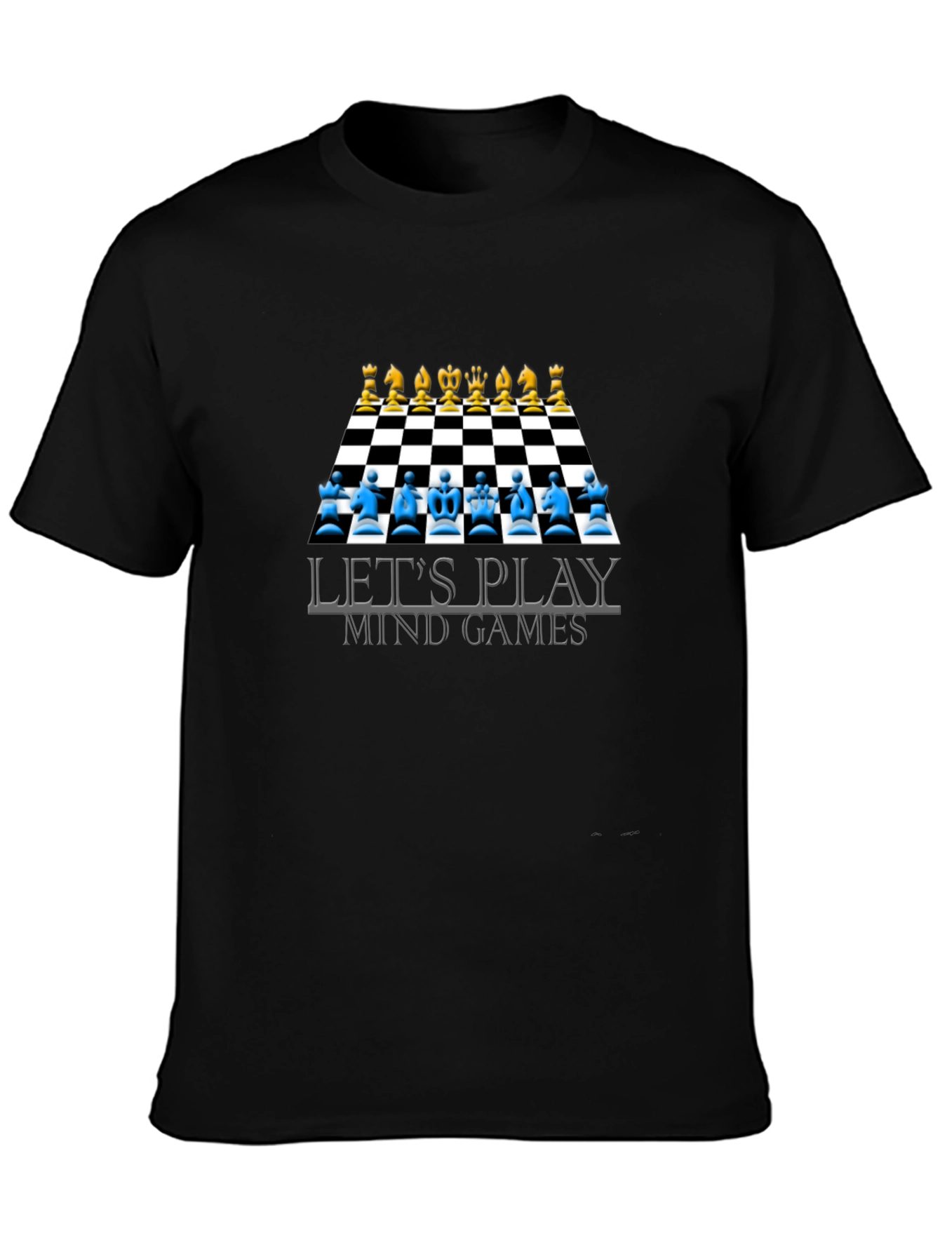 Lets Play Mind Games T-Shirt Chess Design