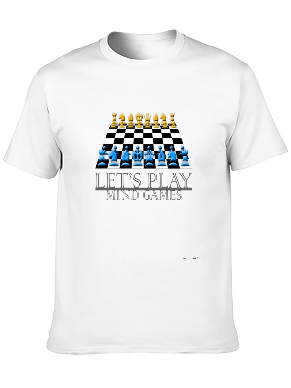 Lets Play Mind Games T-Shirt Chess Design