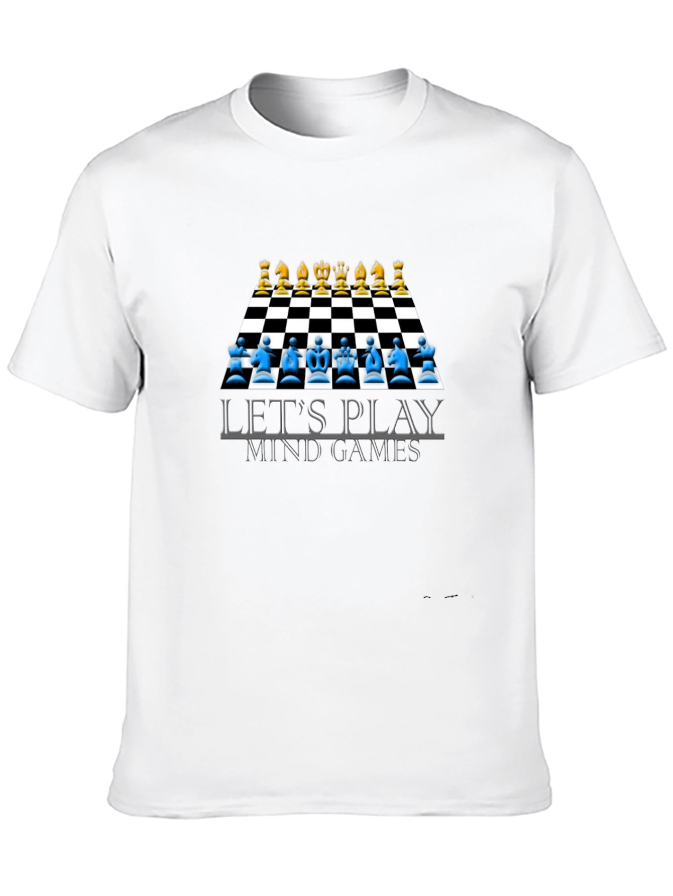 Lets Play Mind Games T-Shirt Chess Design