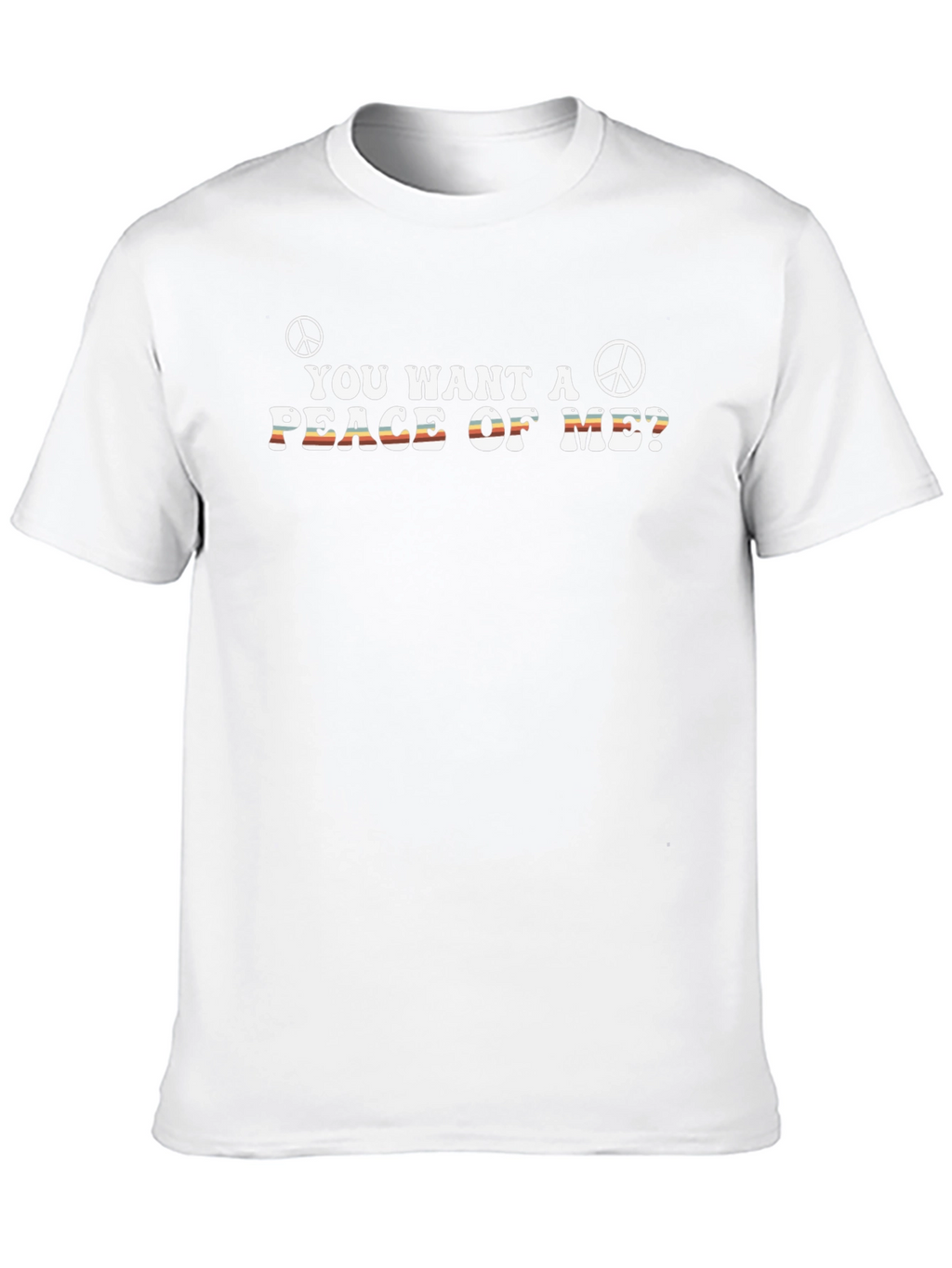 Peace of Me Retro T-Shirt - 70s Hippie Style