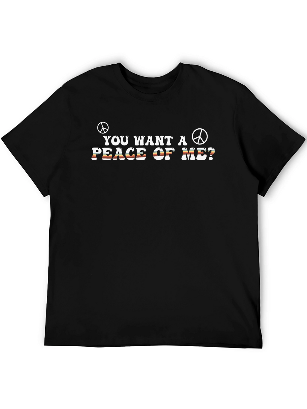 Peace of Me Retro T-Shirt - 70s Hippie Style