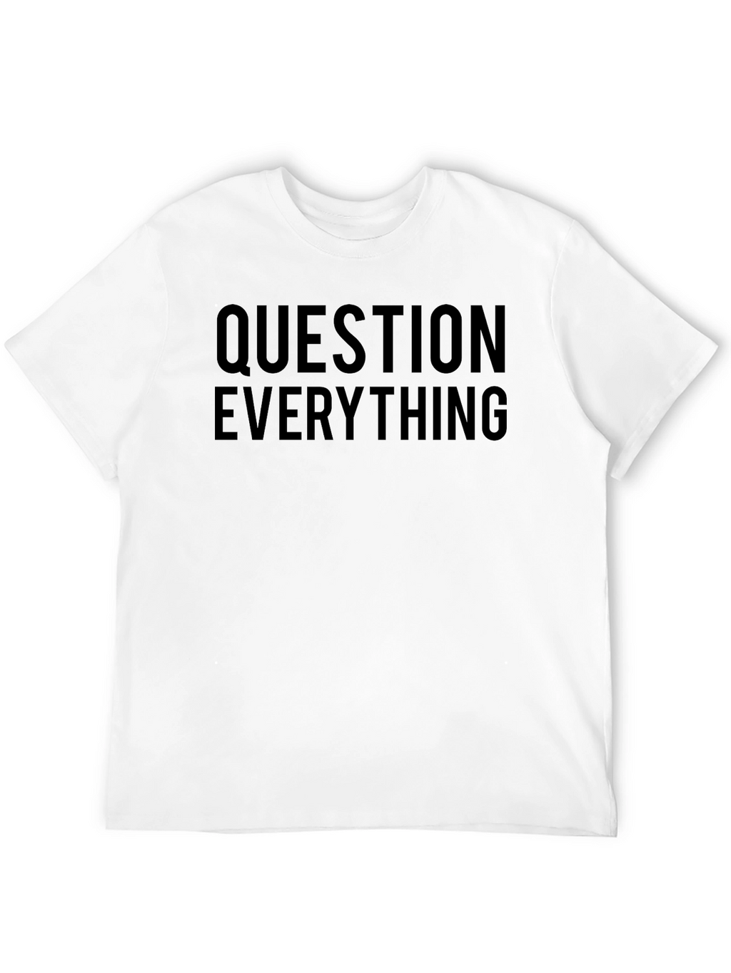Question Everything Black Graphic Tee