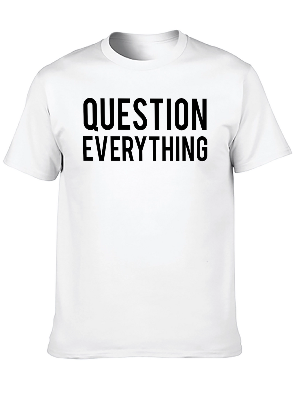 Question Everything Black Graphic Tee